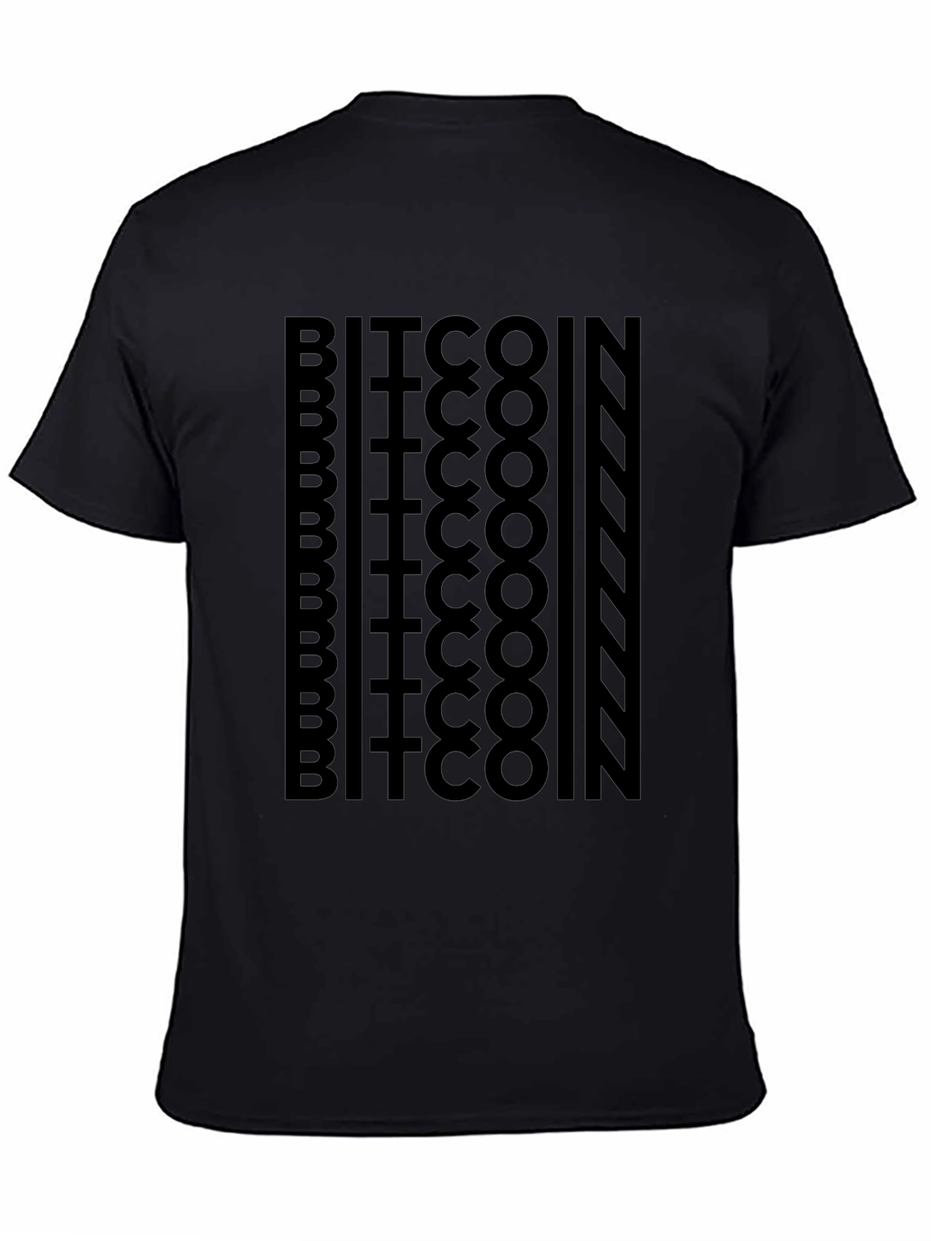 Bitcoin Crypto Graphic Black T-Shirt