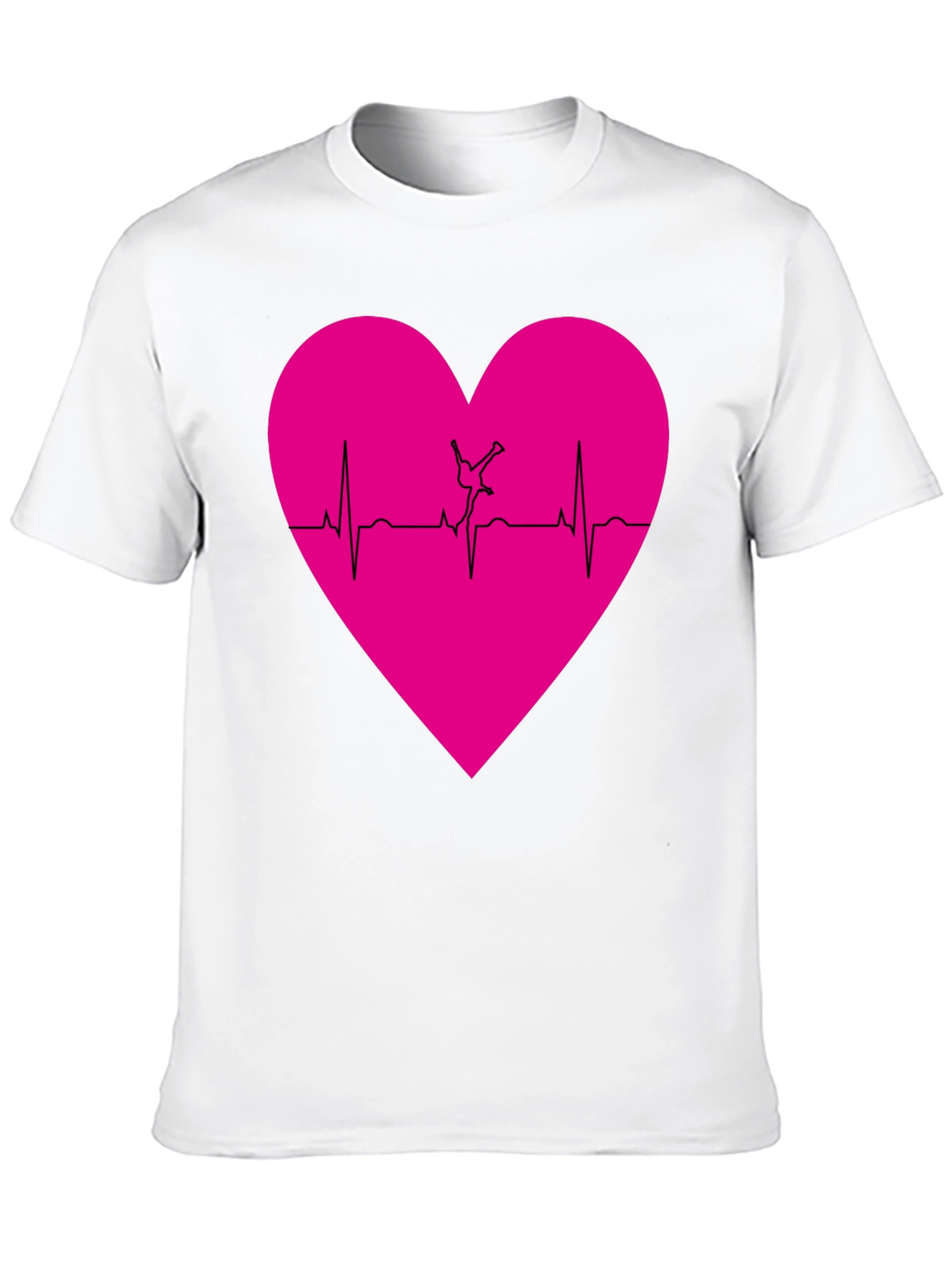 Gymnastics Heartbeat T-Shirt - Black