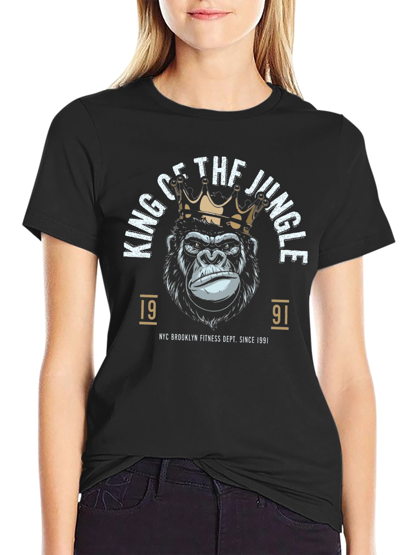 King of the Jungle Gorilla Graphic Tee