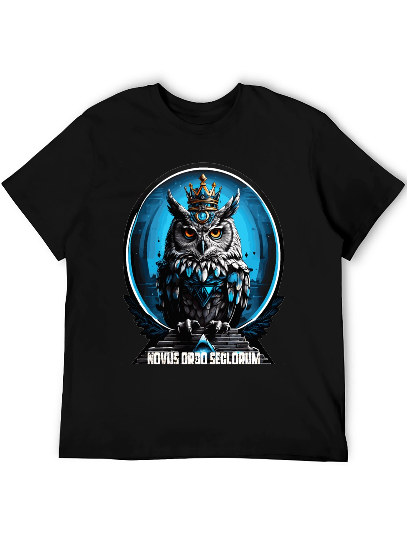 Novus Ordo Seclorum Owl Crown T-Shirt
