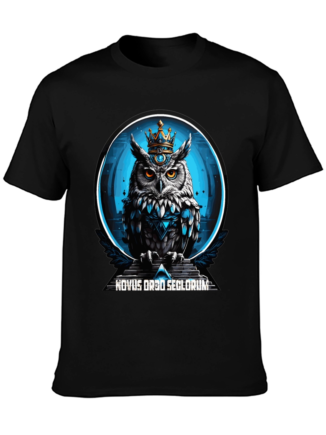 Novus Ordo Seclorum Owl Crown T-Shirt