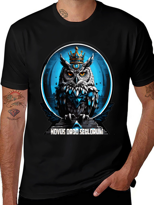 Novus Ordo Seclorum Owl Crown T-Shirt