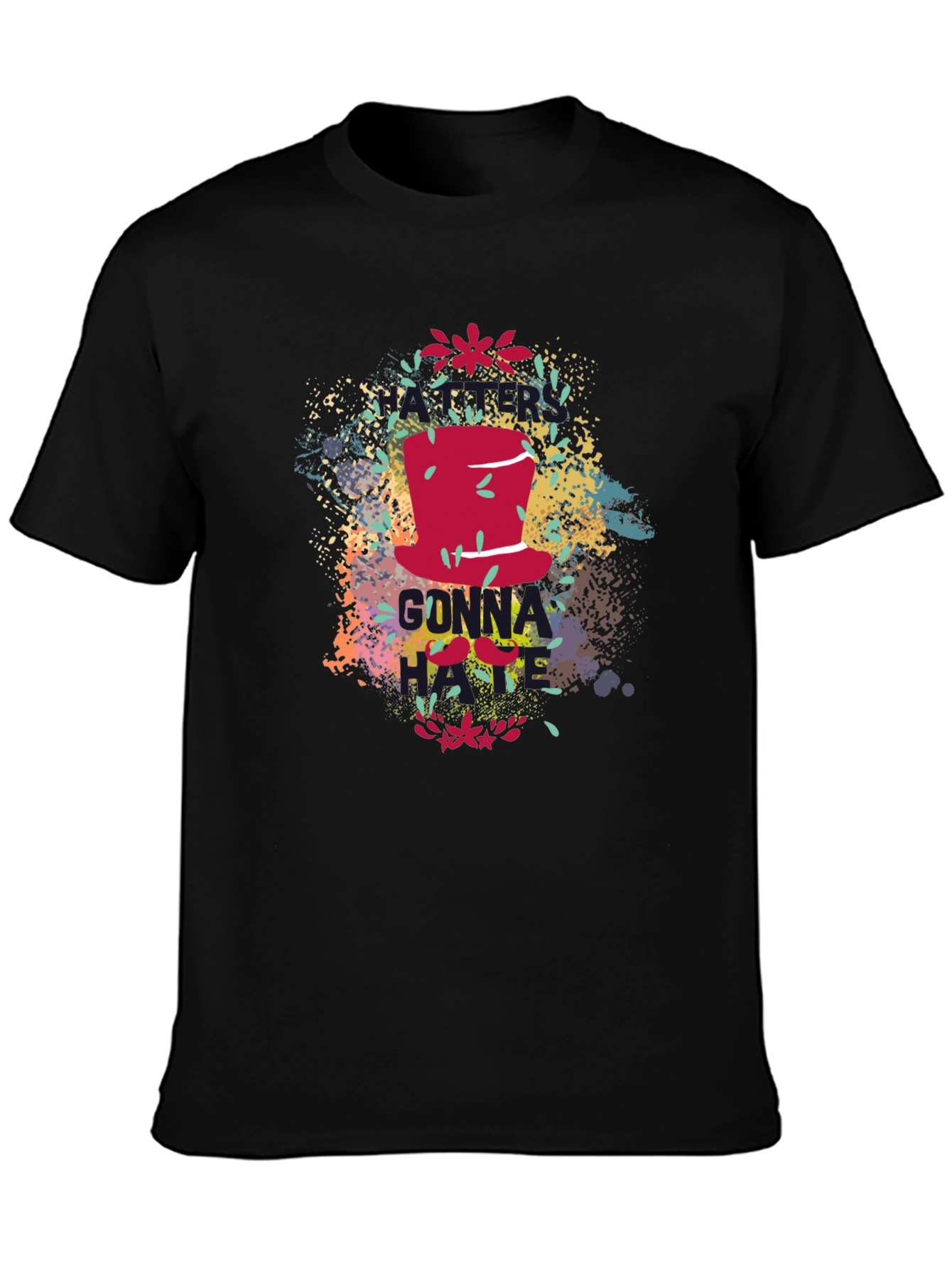 Gonna Hate Graphic Print Black T-Shirt