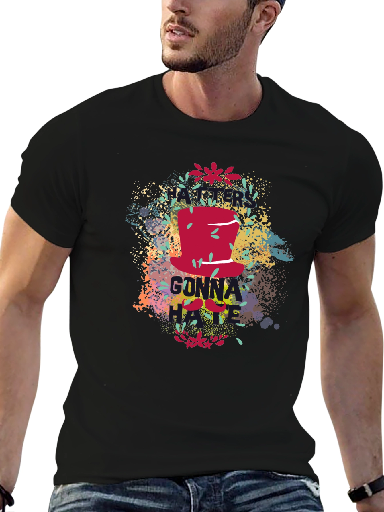 Gonna Hate Graphic Print Black T-Shirt