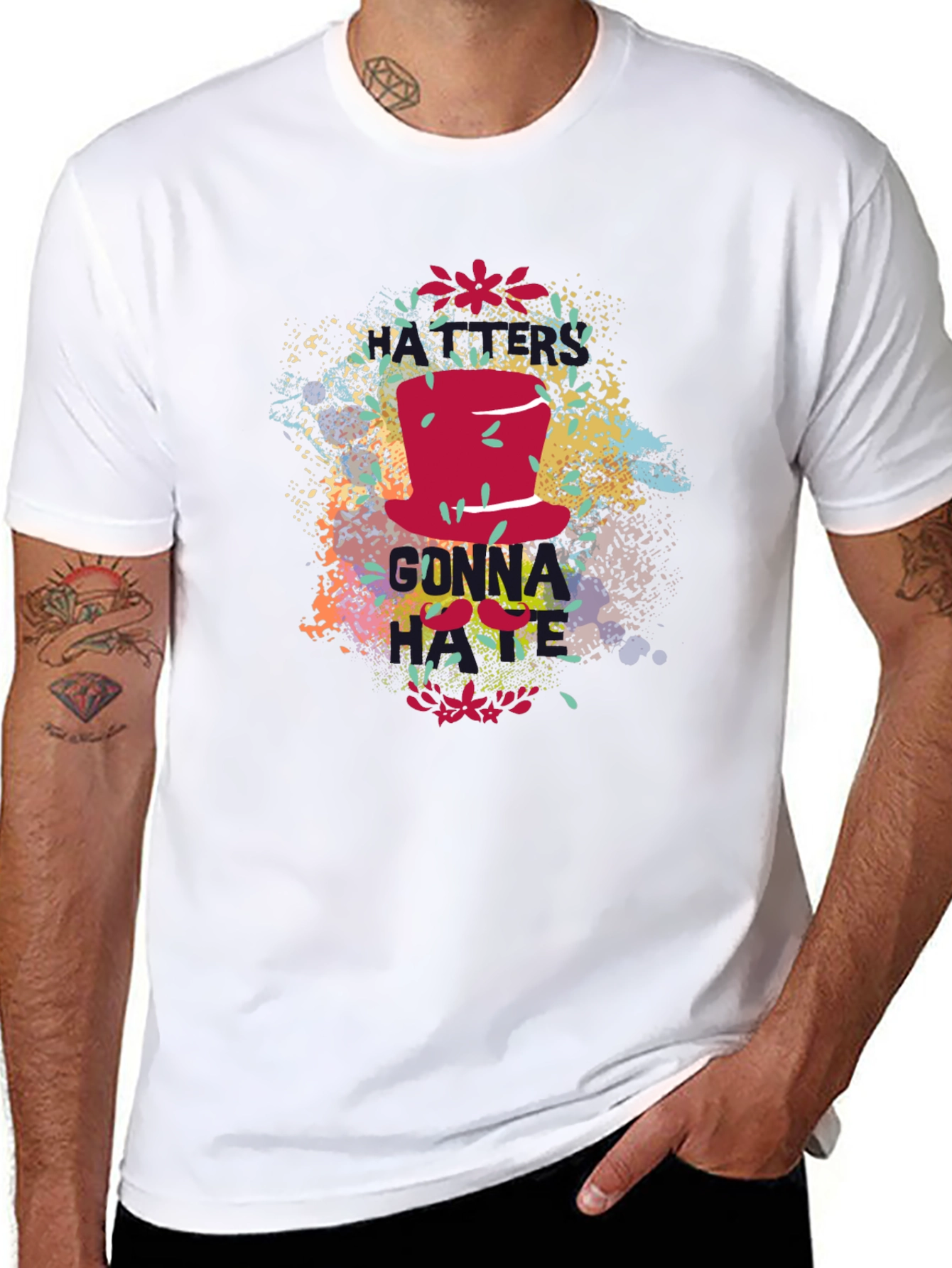 Gonna Hate Graphic Print Black T-Shirt