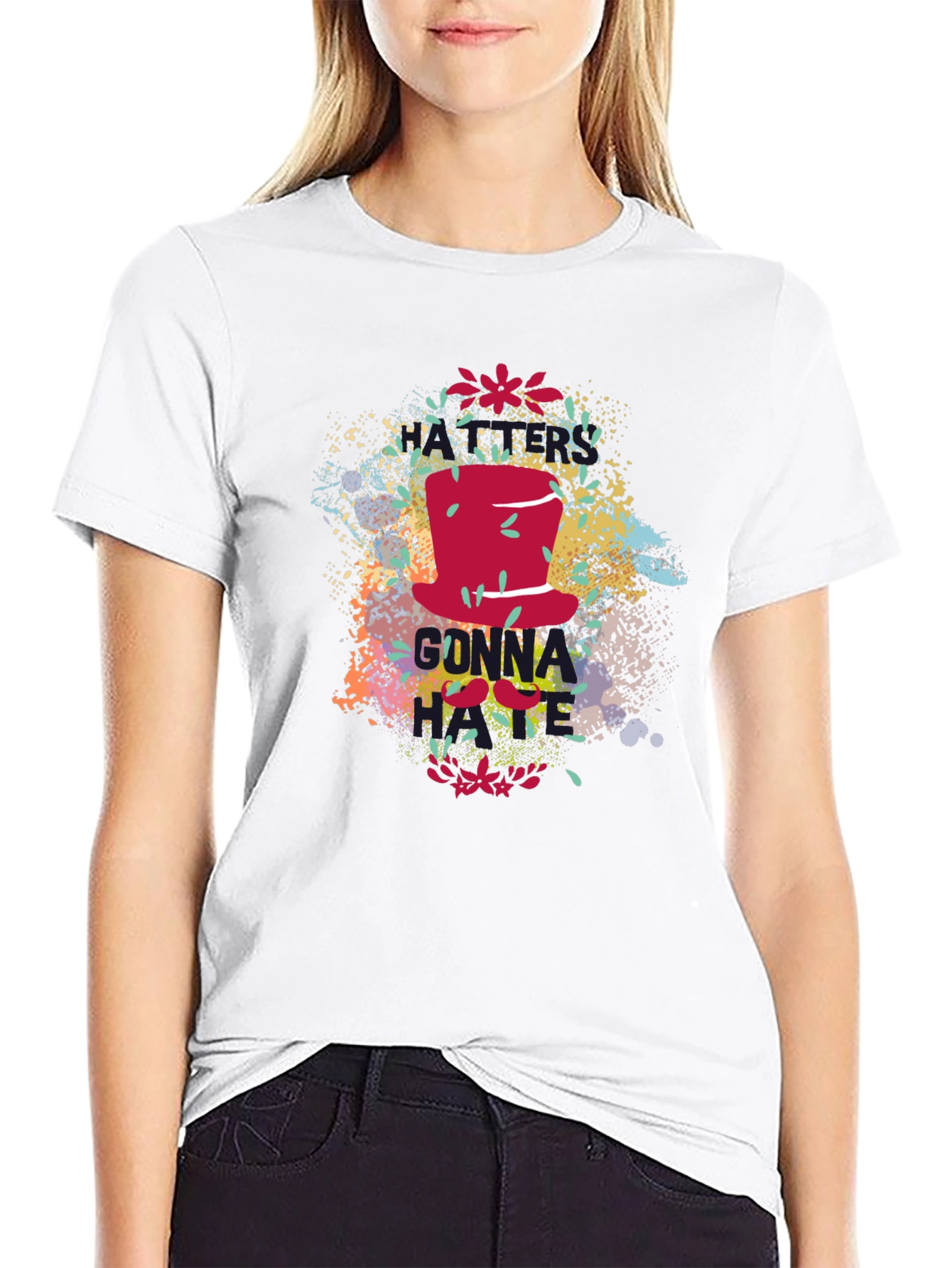 Gonna Hate Graphic Print Black T-Shirt