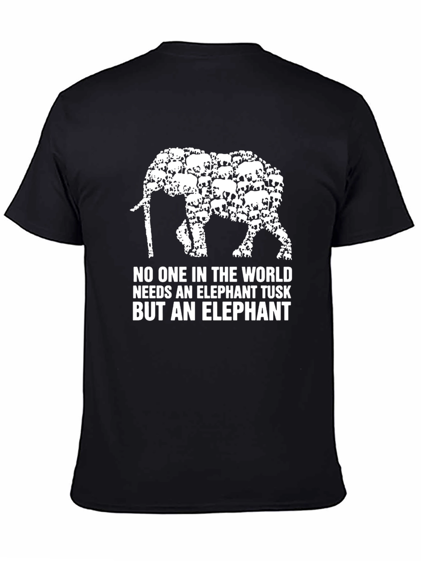 Elephant Tusk Graphic Tee - Black