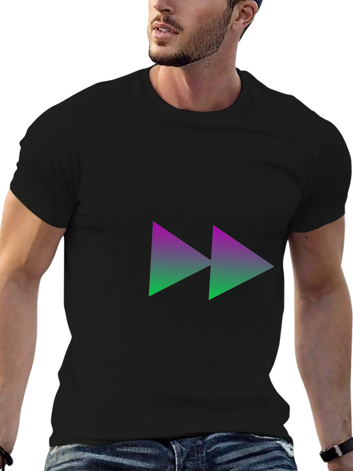 Forward Gradient Graphic T-Shirt