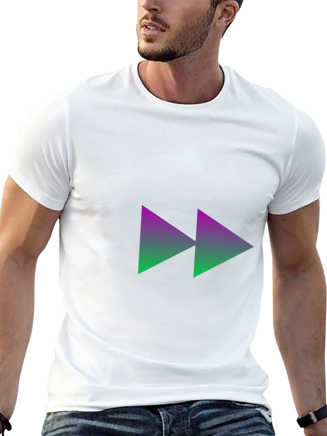 Forward Gradient Graphic T-Shirt