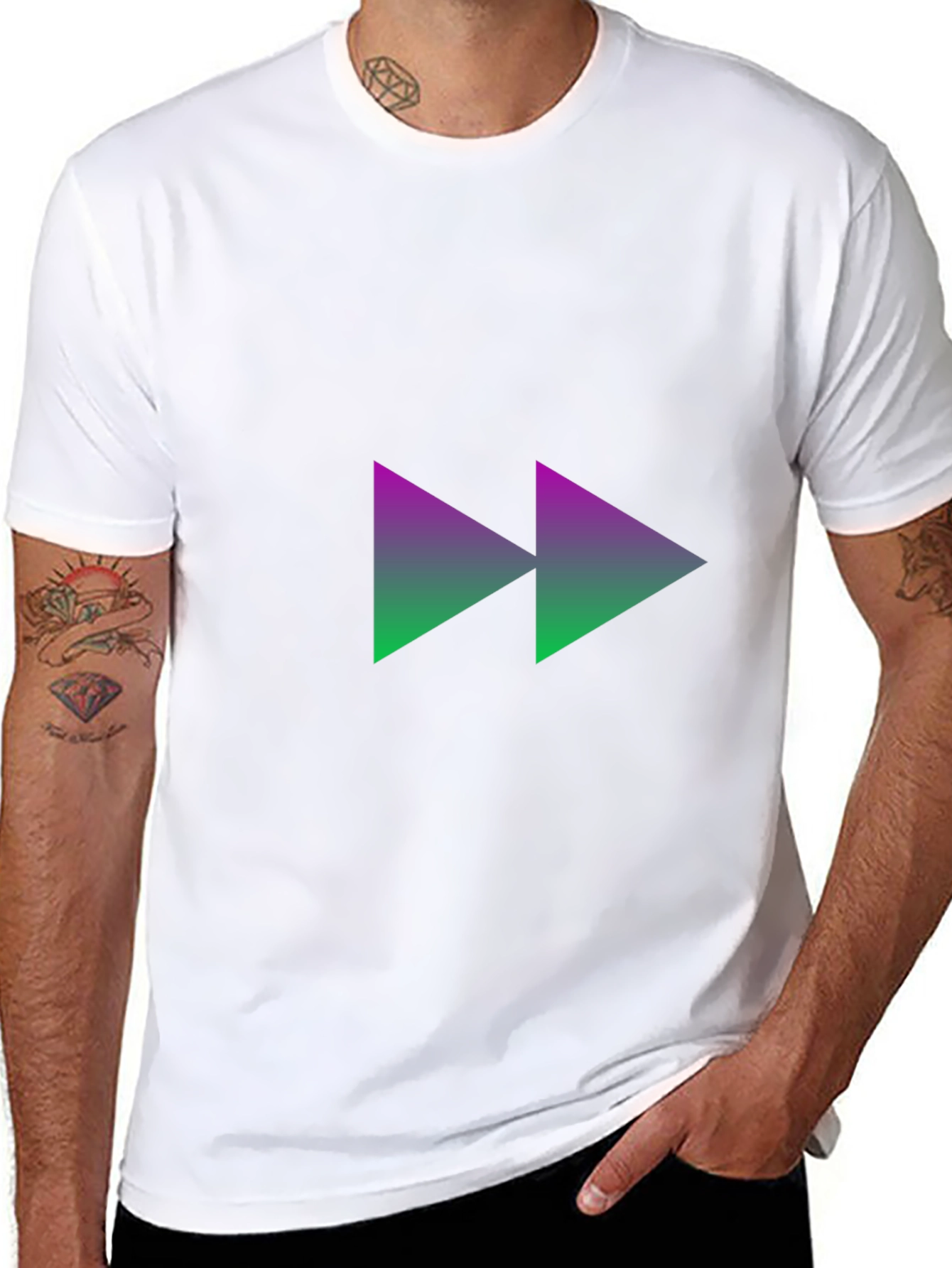 Forward Gradient Graphic T-Shirt