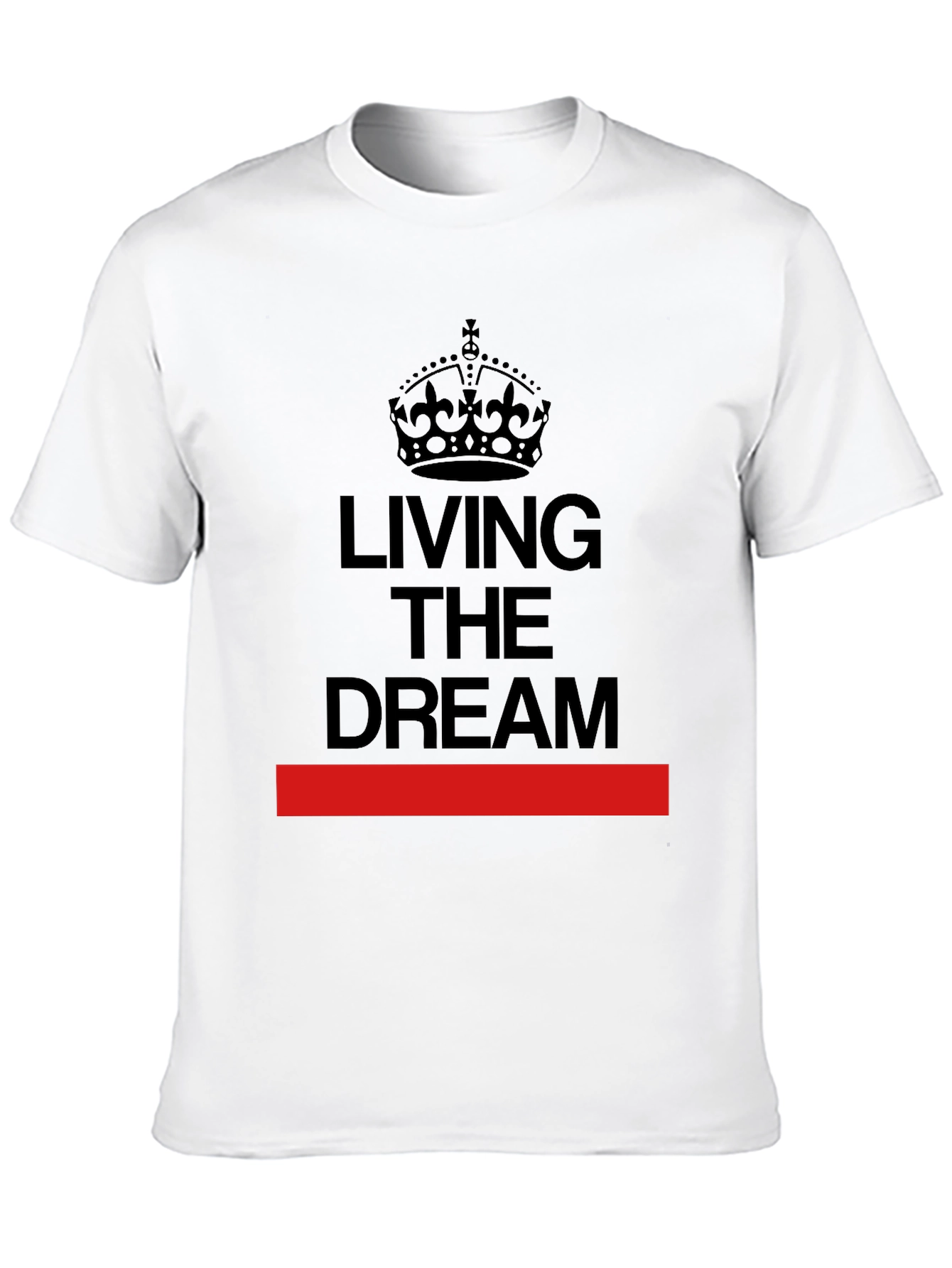 Living The Dream Crown Graphic Black T-Shirt
