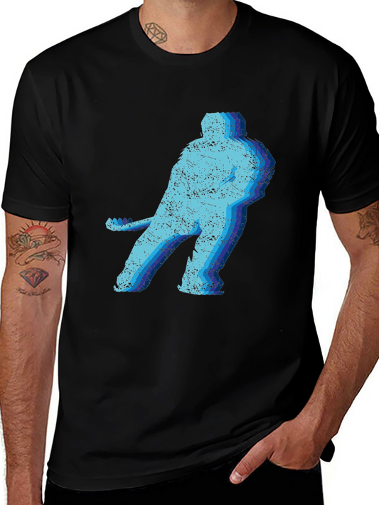 Retro Hockey Player Graphic Tee