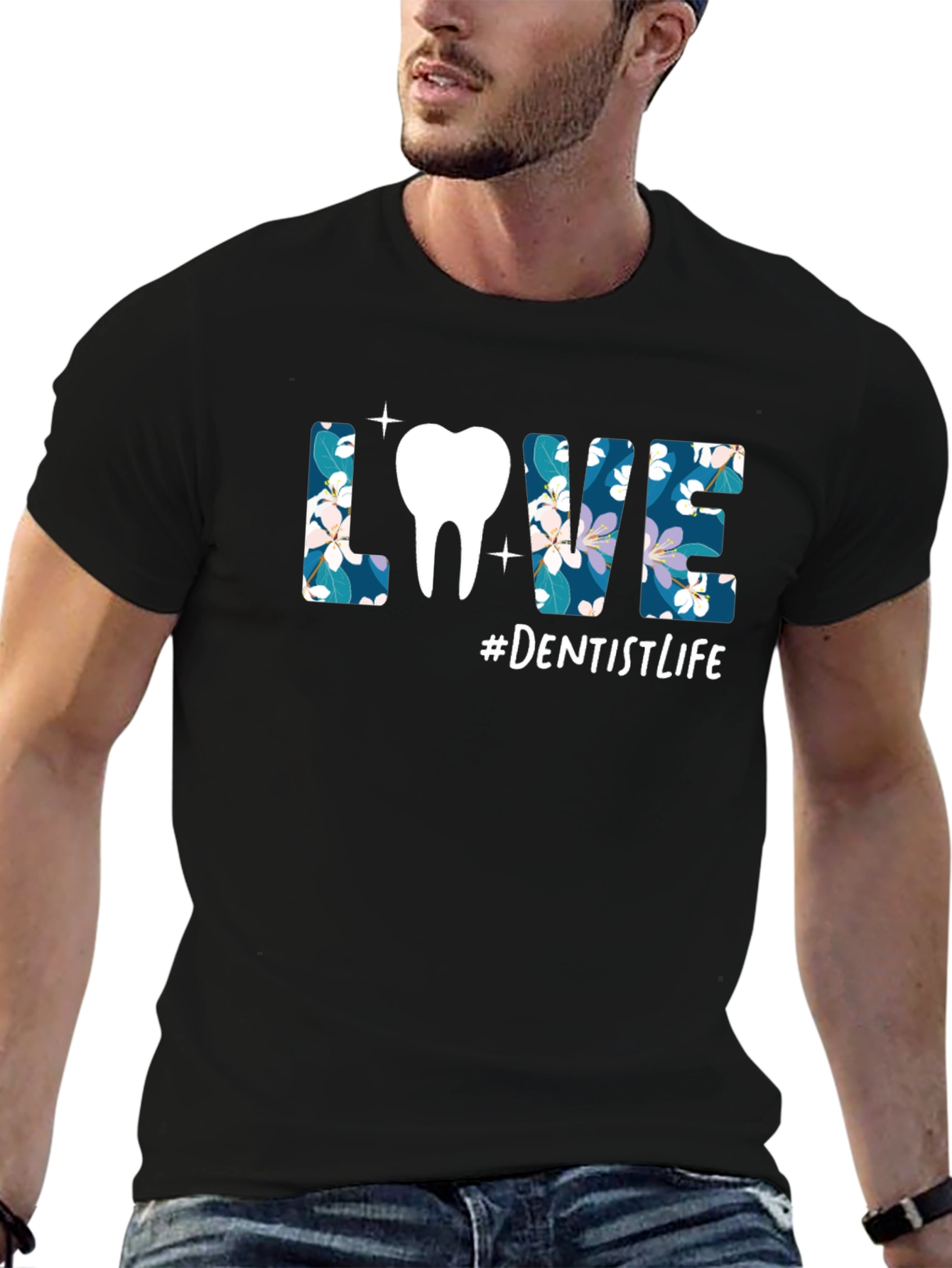 Dentist Life T-Shirt - Floral LOVE Design