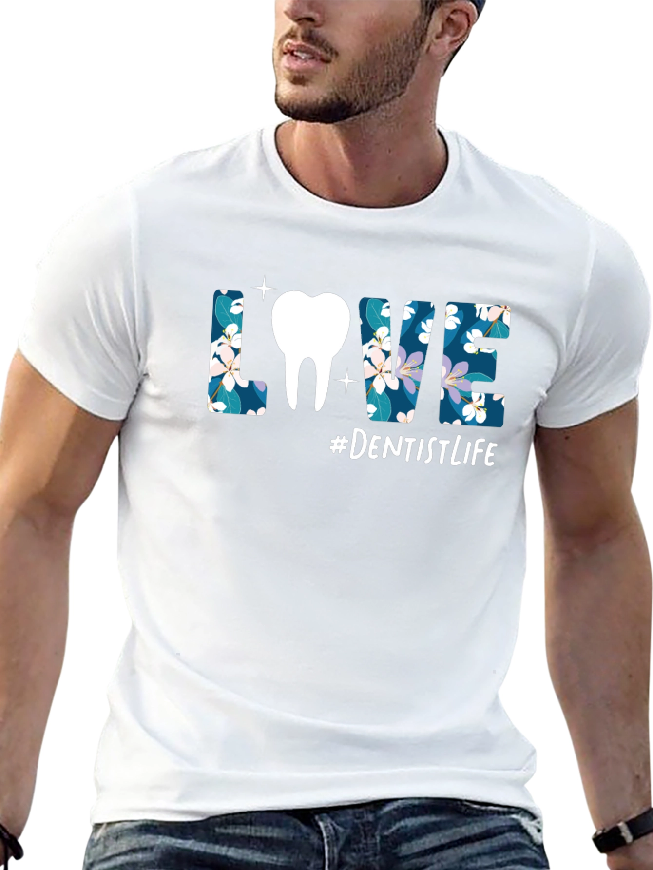 Dentist Life T-Shirt - Floral LOVE Design