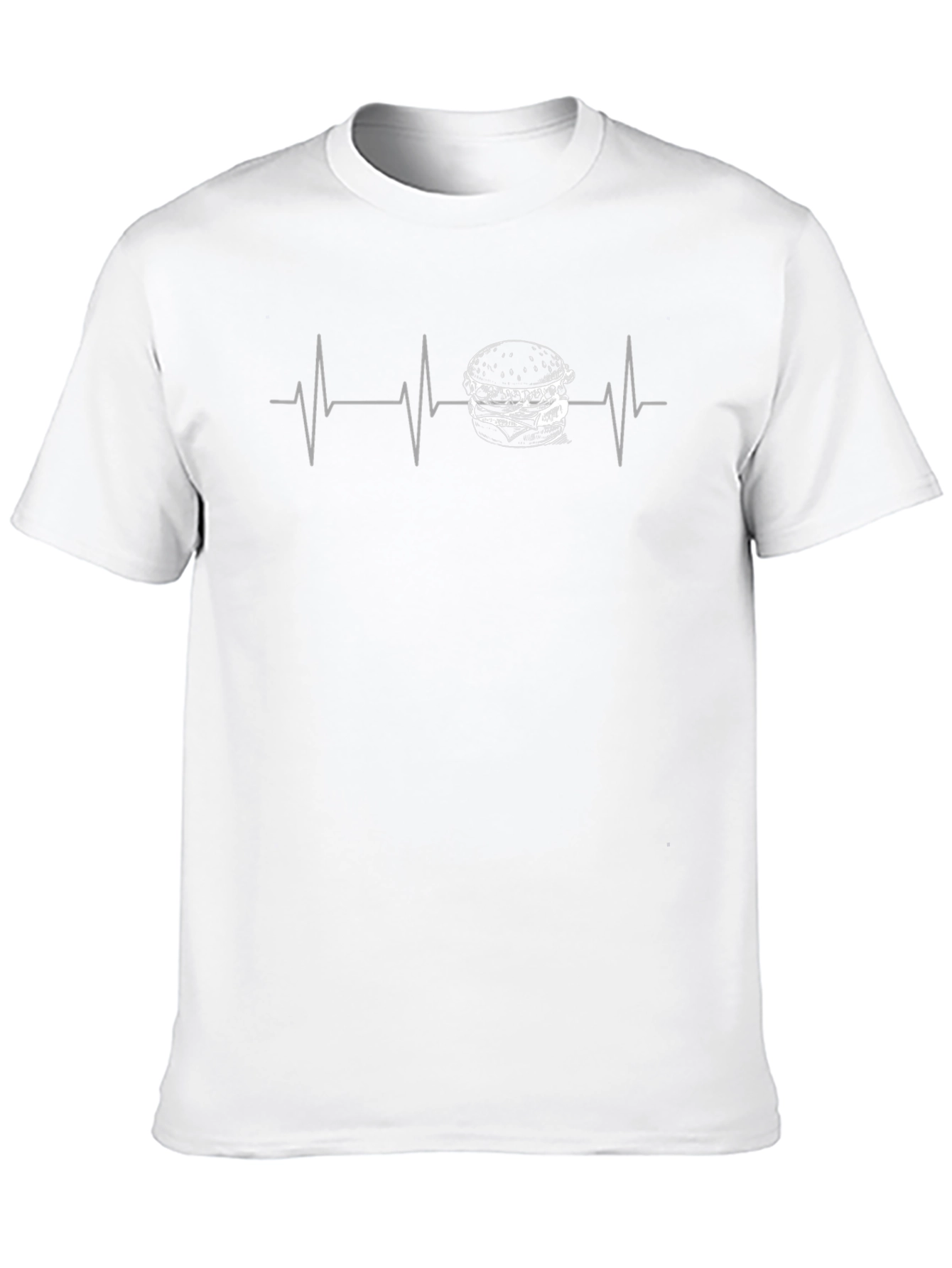 Burger Heartbeat Graphic T-Shirt - Foodie Tee