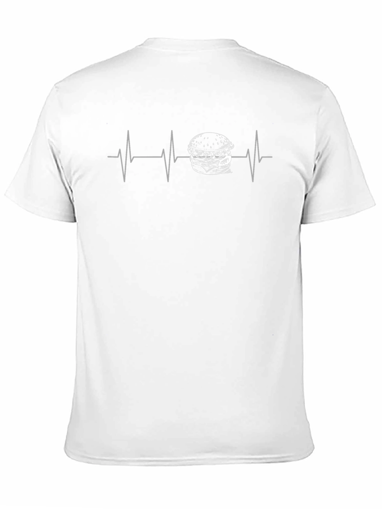Burger Heartbeat Graphic T-Shirt - Foodie Tee