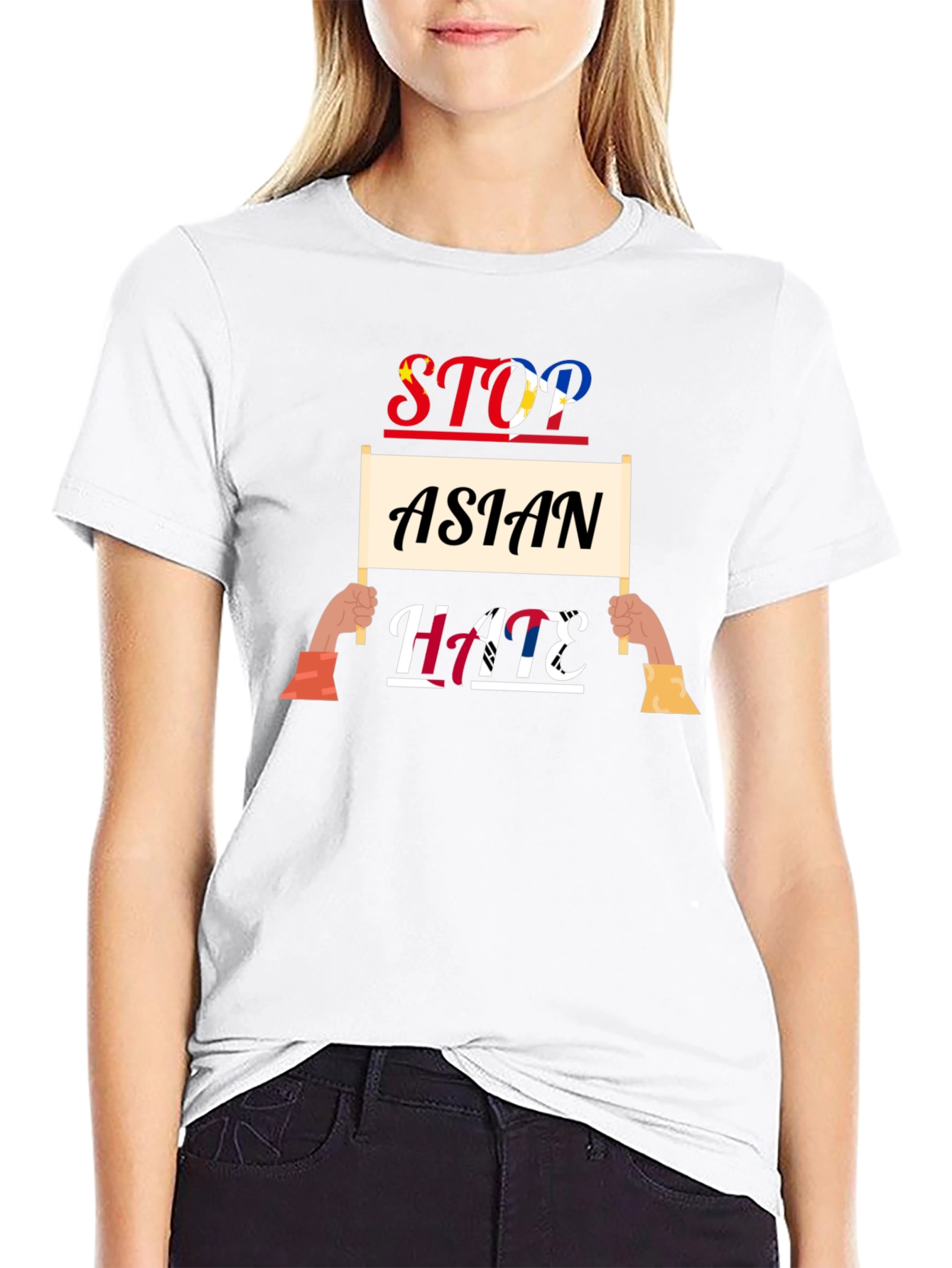 Stop Asian Hate Graphic T-Shirt