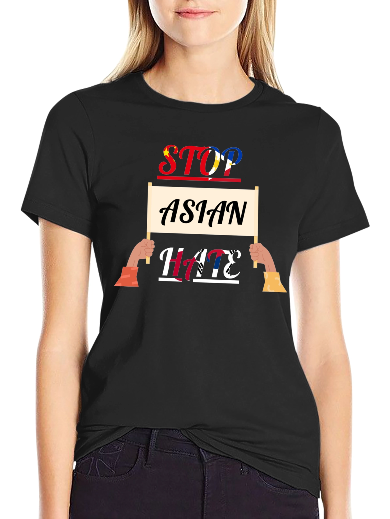 Stop Asian Hate Graphic T-Shirt