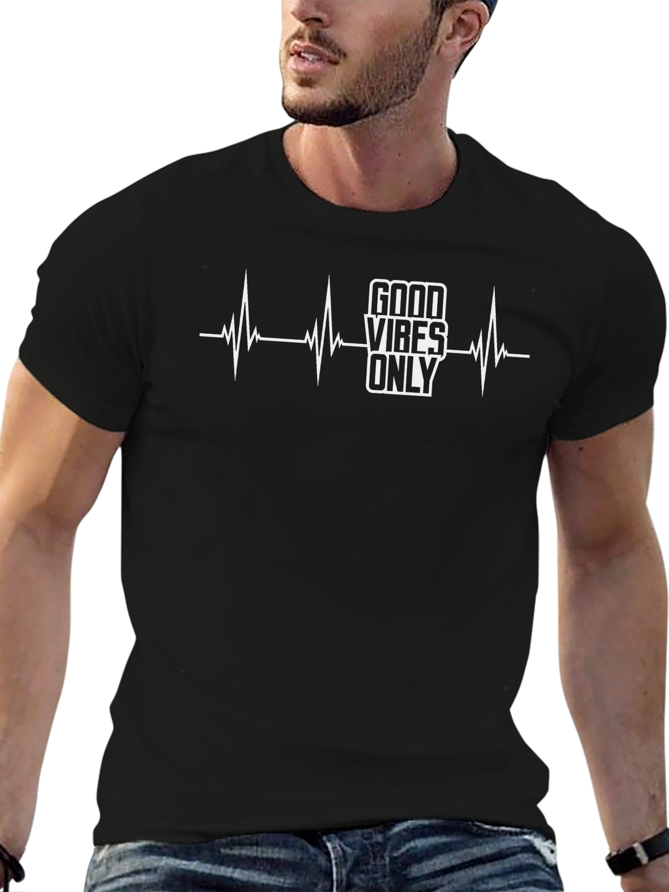 Good Vibes Only Black Graphic Tee