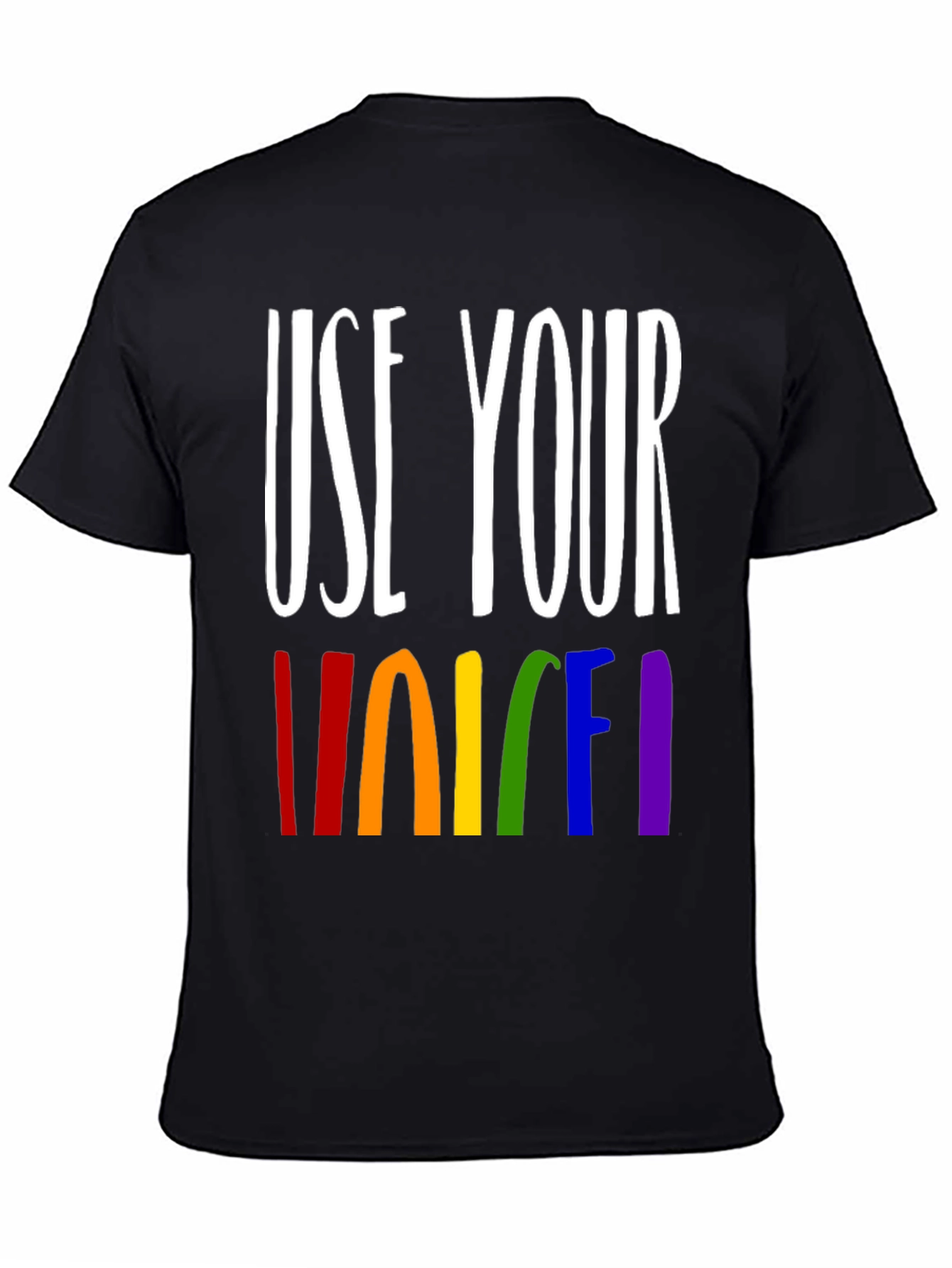 Use Your Voice Rainbow Pride T-Shirt