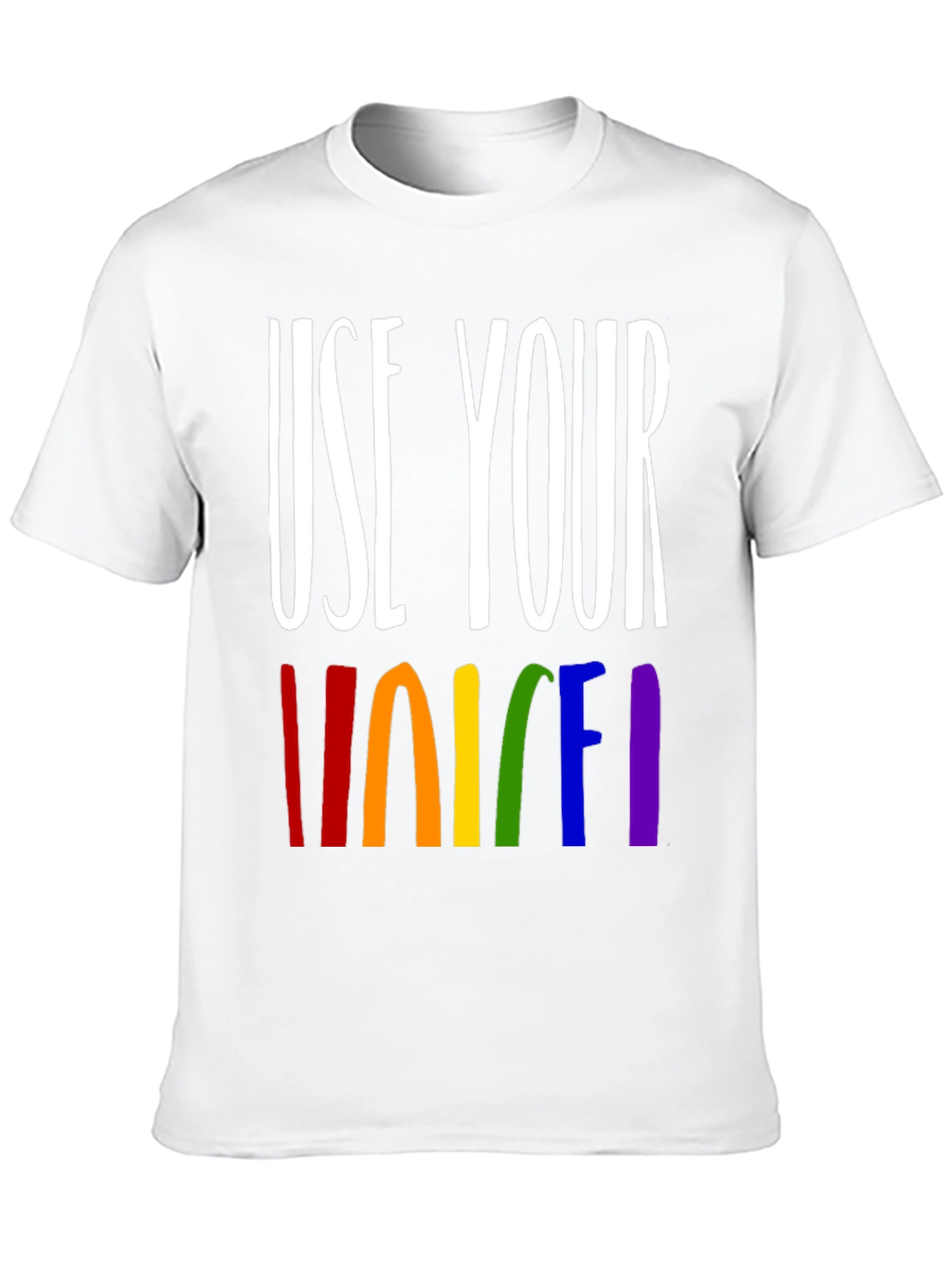 Use Your Voice Rainbow Pride T-Shirt