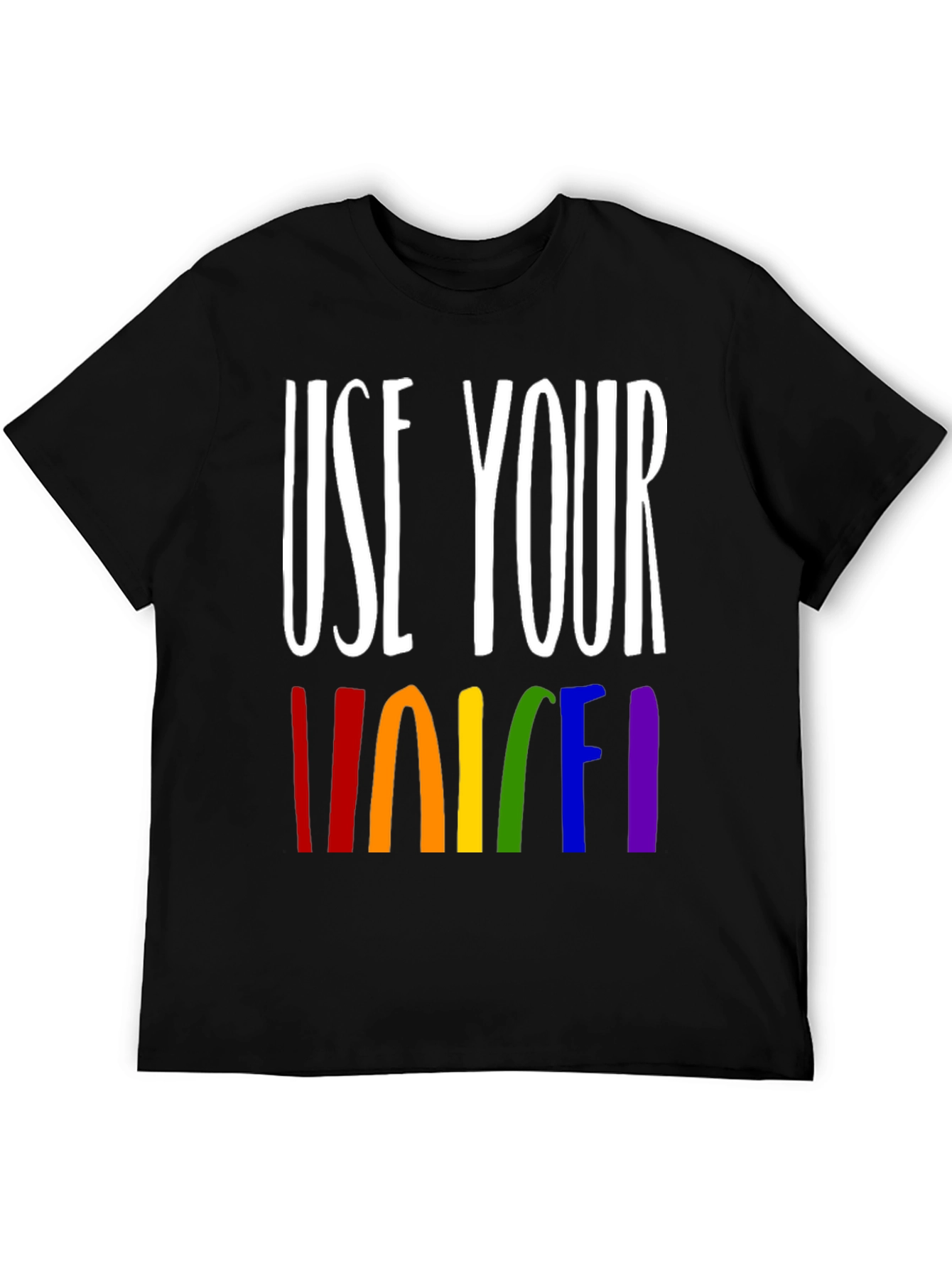 Use Your Voice Rainbow Pride T-Shirt