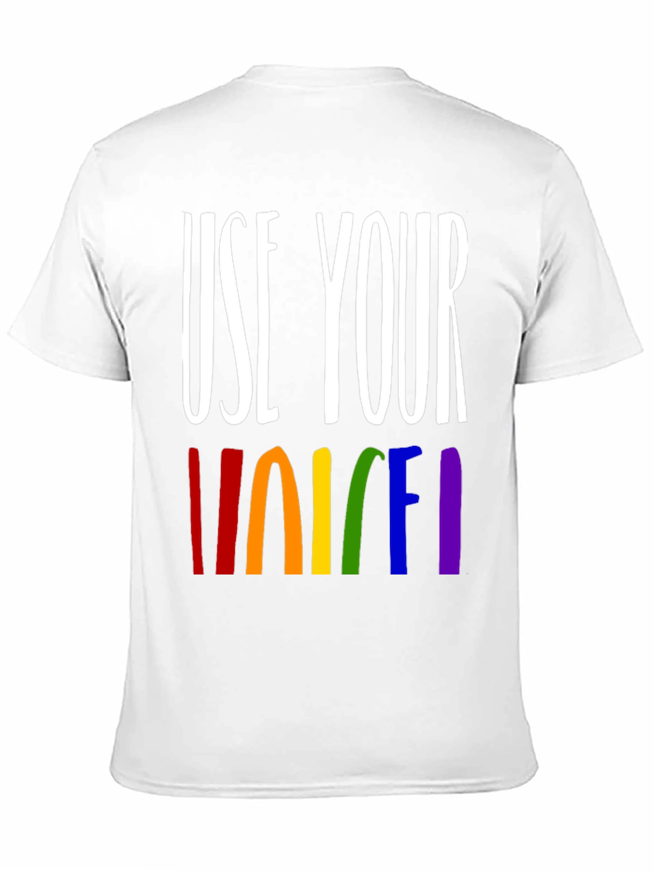 Use Your Voice Rainbow Pride T-Shirt