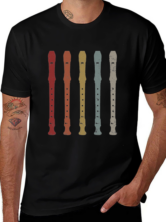 Retro Recorder T-Shirt - Music Teacher Gift