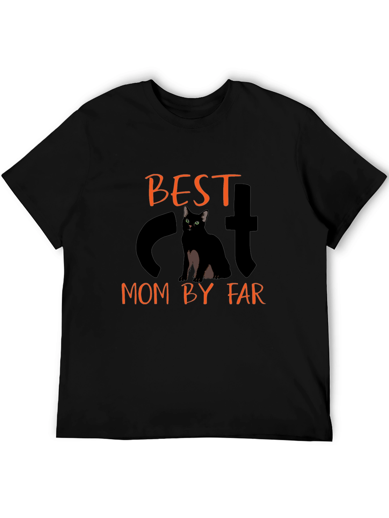Best Cat Mom T-Shirt - Cute Black Cat Tee