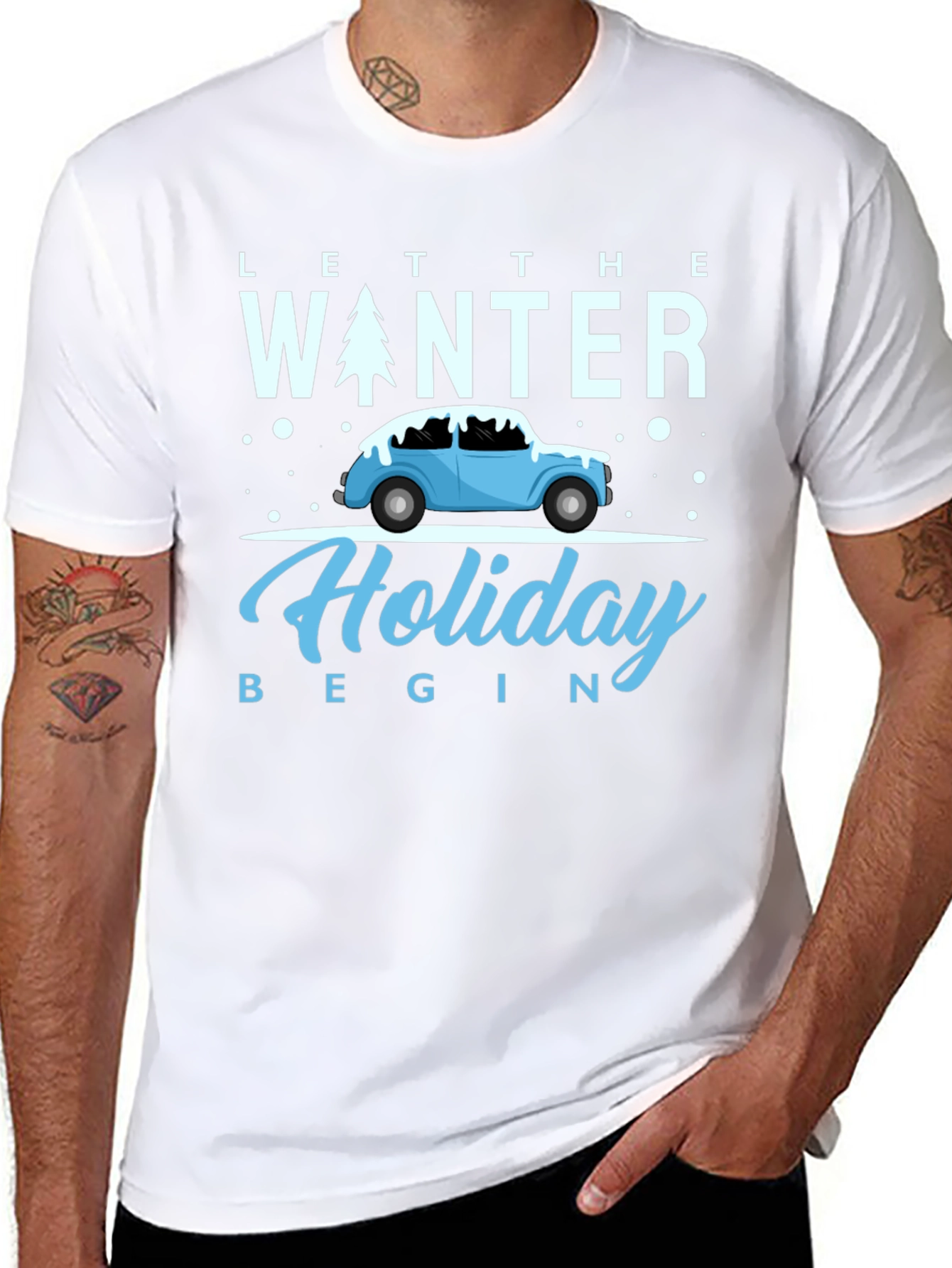 Winter Holiday Tee: Let the Holiday Begin Shirt