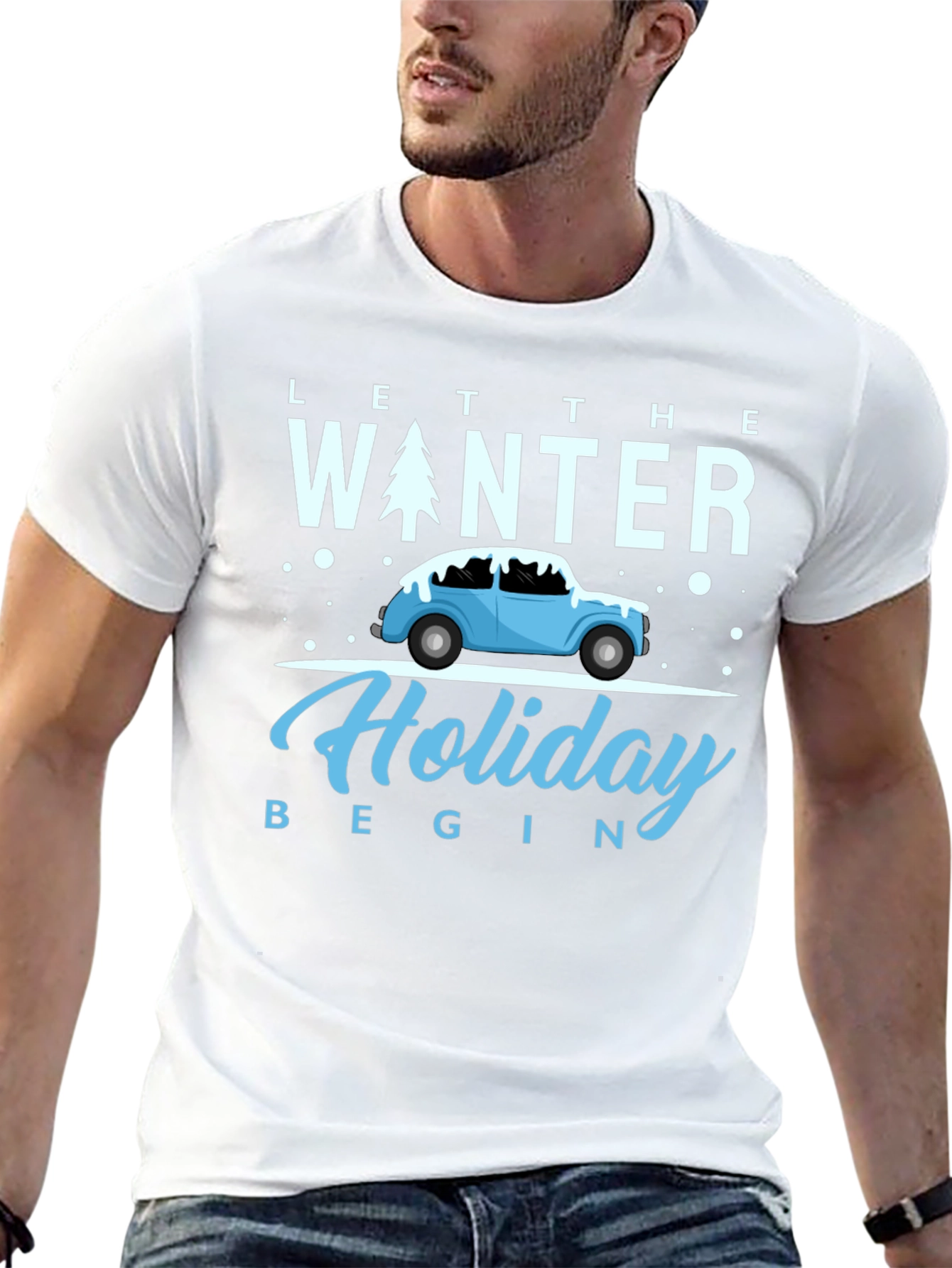Winter Holiday Tee: Let the Holiday Begin Shirt