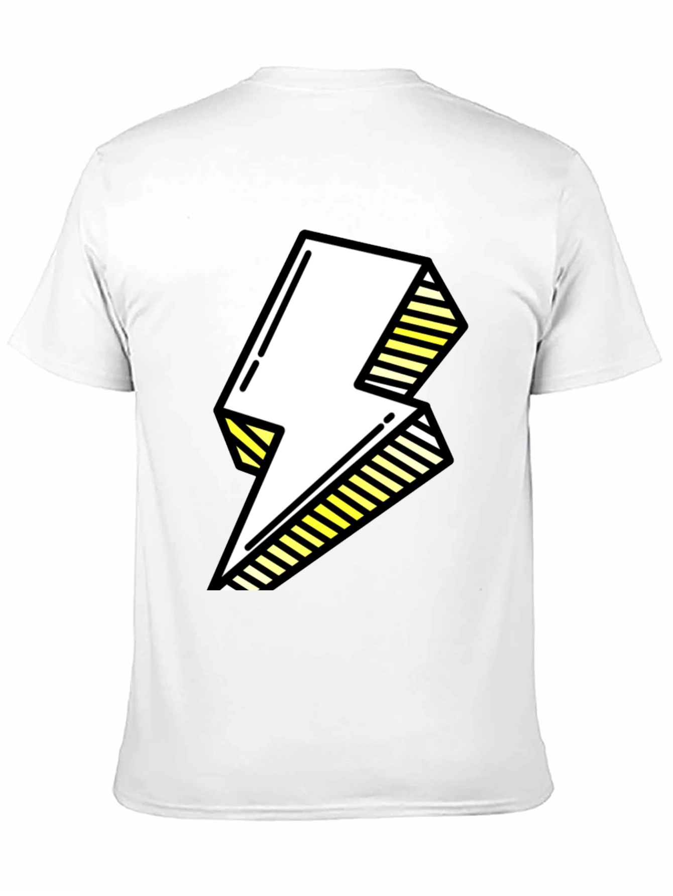 Electric Bolt Graphic Tee - Bold Pop Art Style
