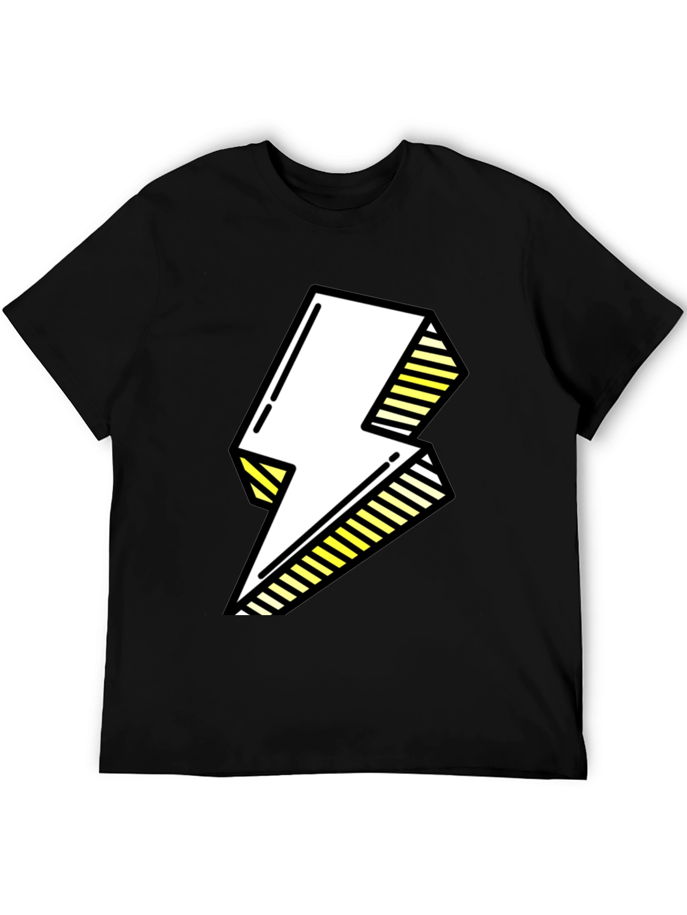 Electric Bolt Graphic Tee - Bold Pop Art Style