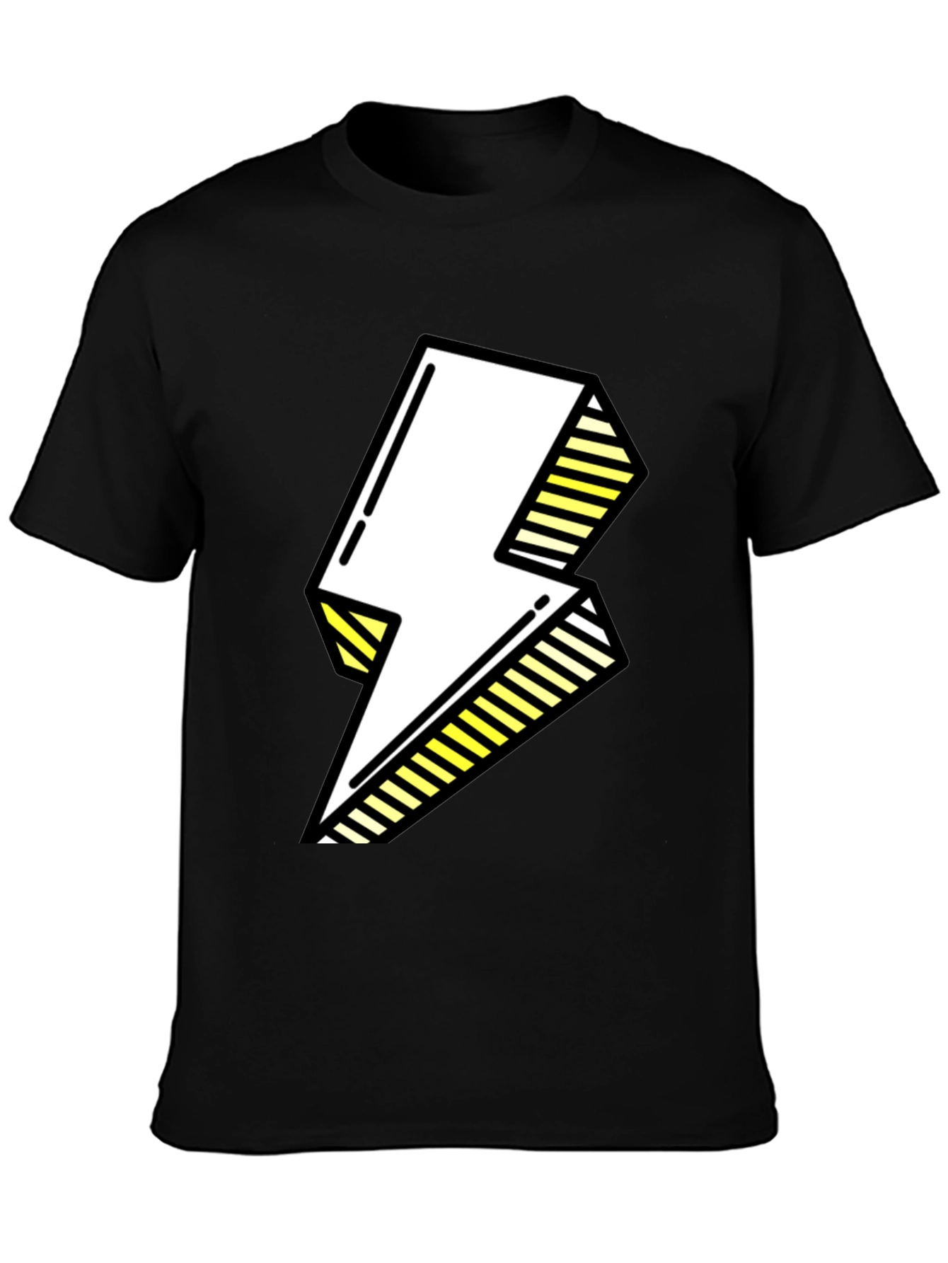 Electric Bolt Graphic Tee - Bold Pop Art Style