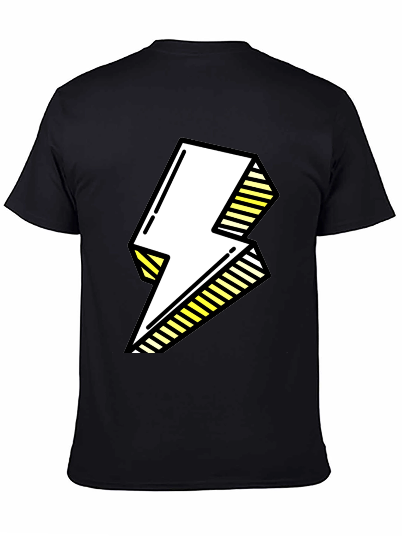 Electric Bolt Graphic Tee - Bold Pop Art Style
