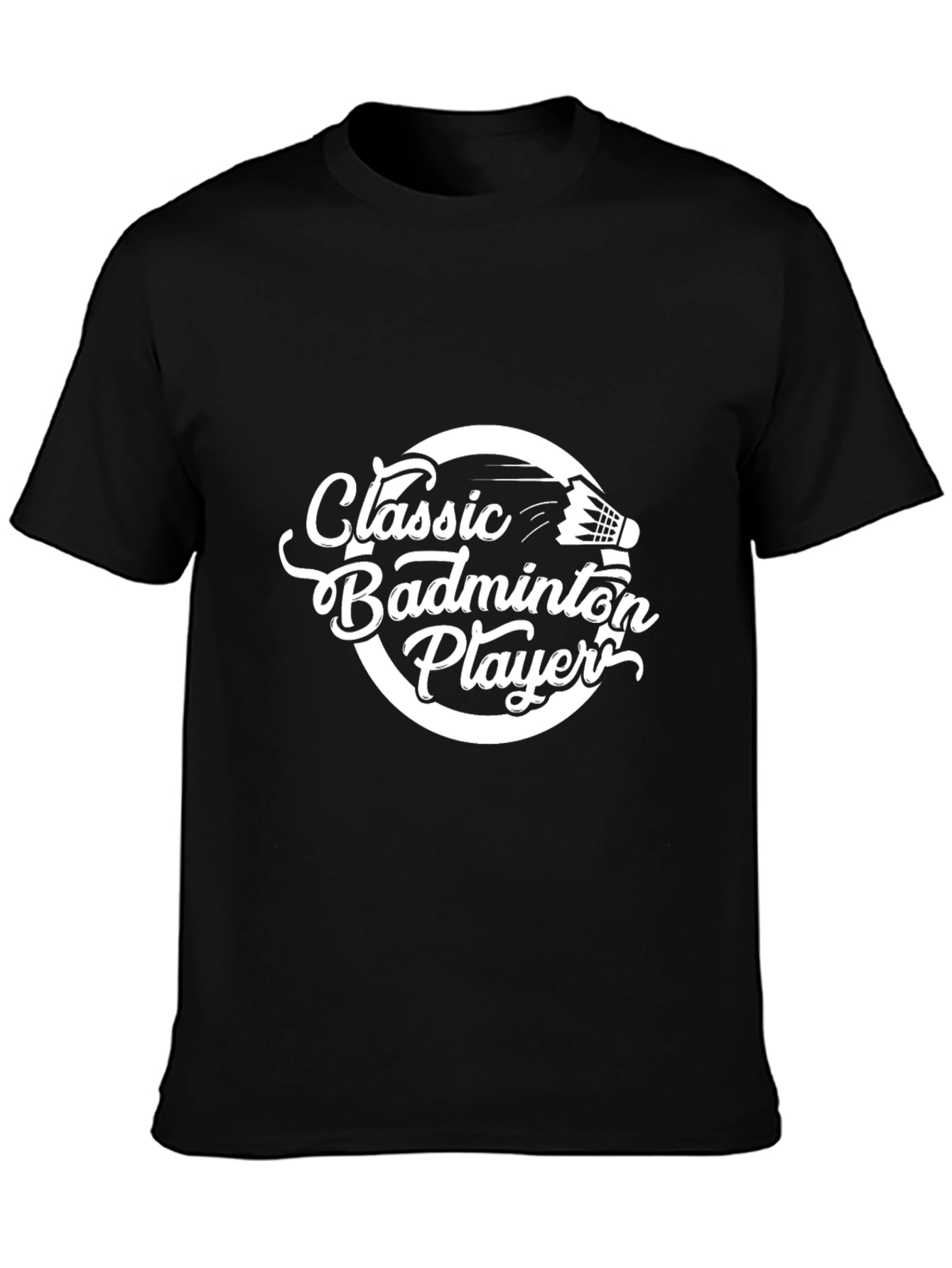 Classic Badminton Player Graphic Tee