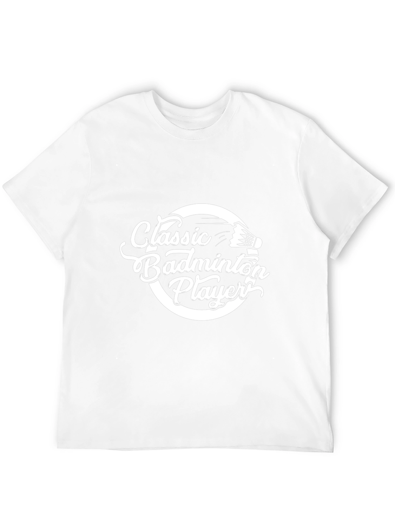 Classic Badminton Player Graphic Tee