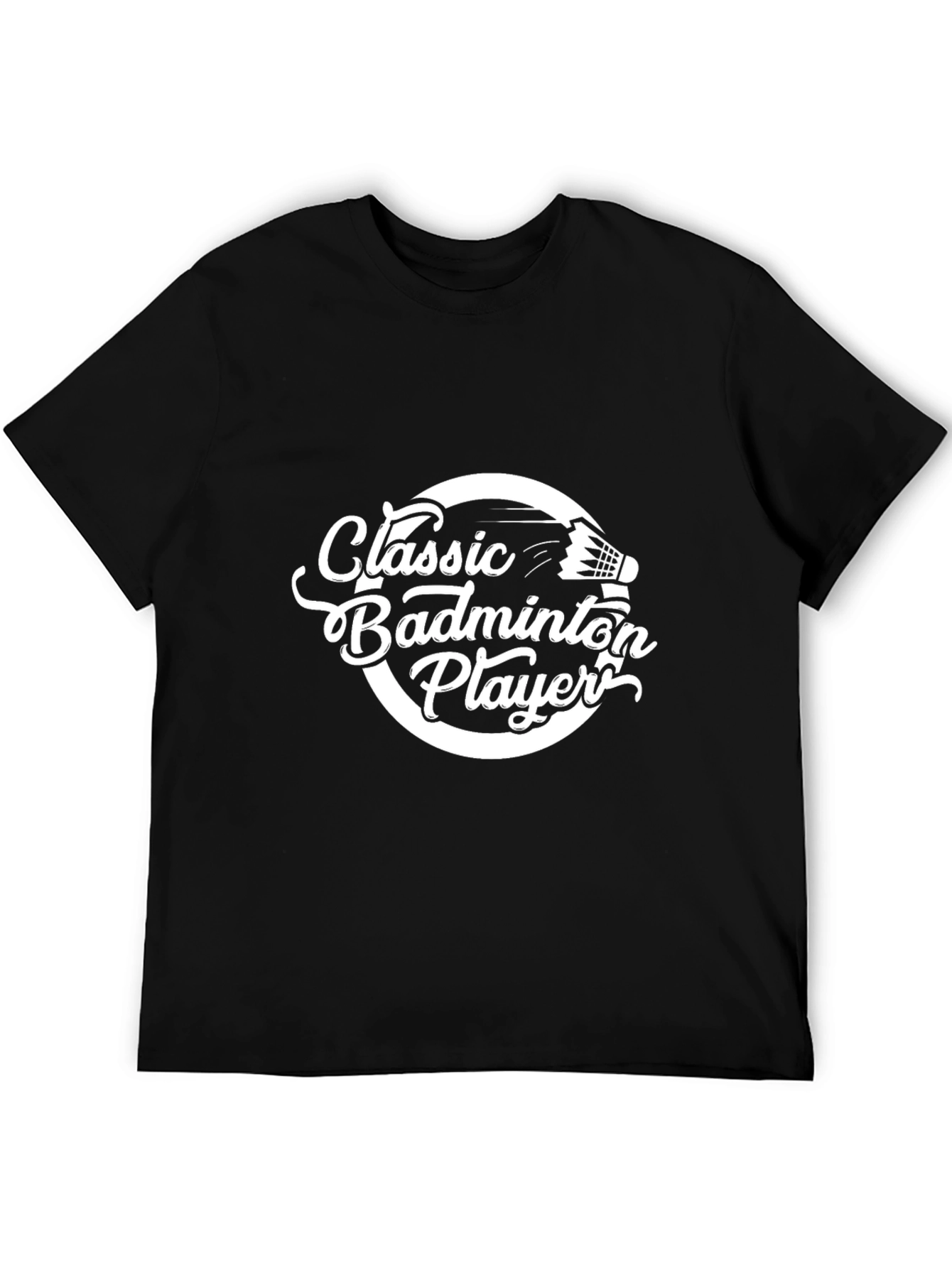 Classic Badminton Player Graphic Tee