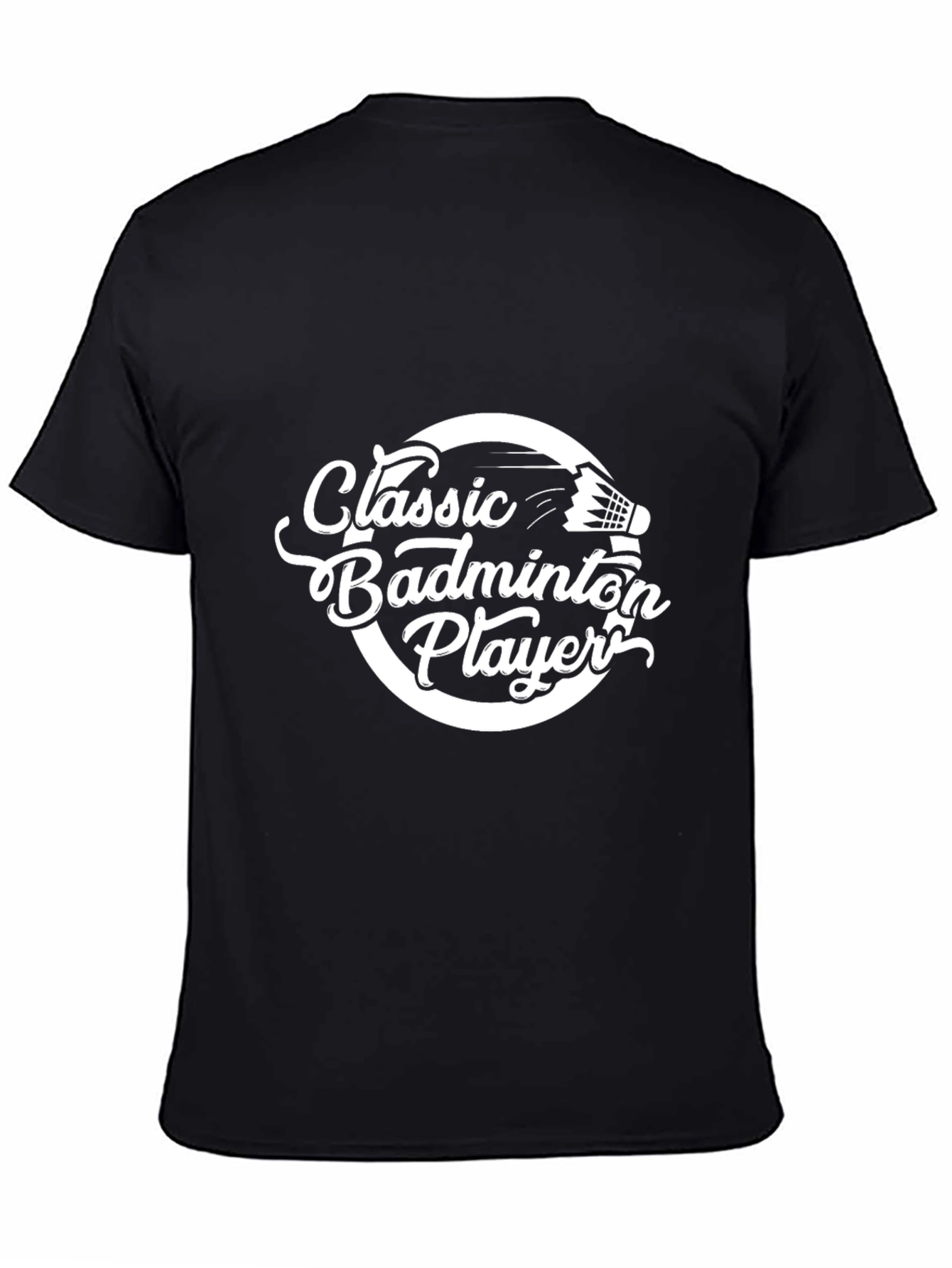 Classic Badminton Player Graphic Tee