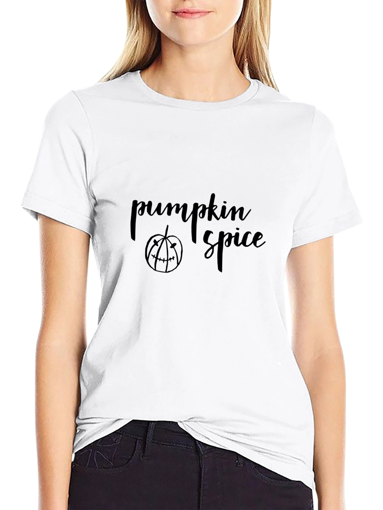 Pumpkin Spice Graphic Tee - Black Unisex