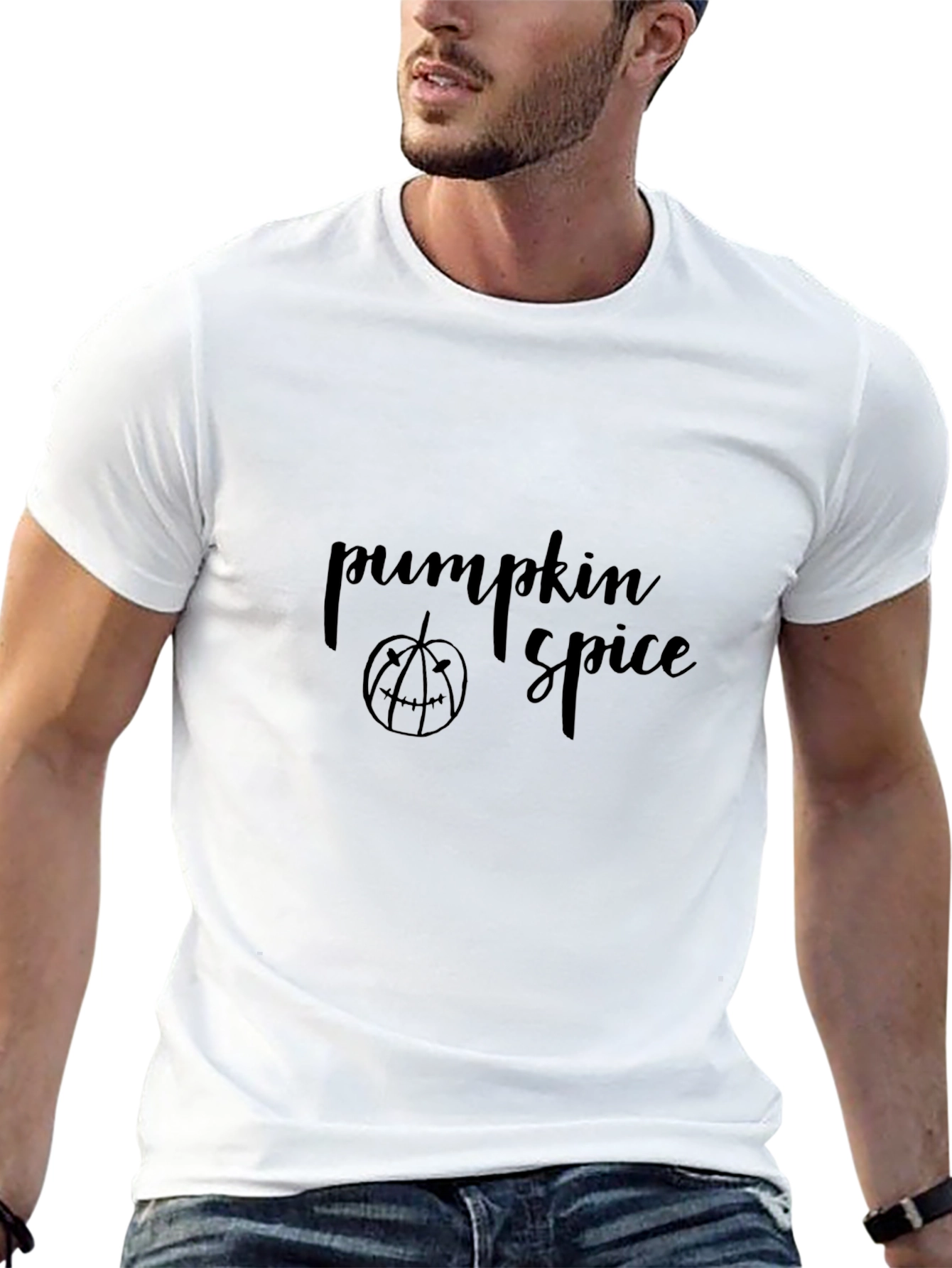 Pumpkin Spice Graphic Tee - Black Unisex