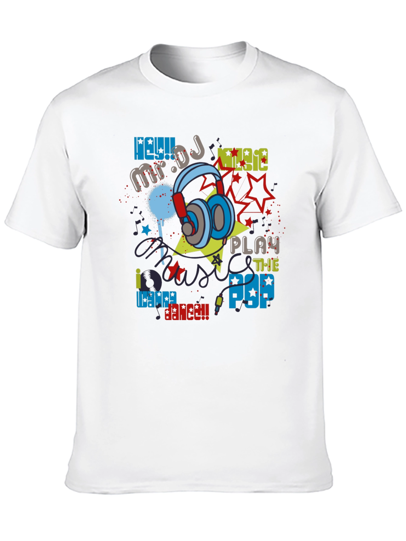 DJ Music Graphic Print T-Shirt