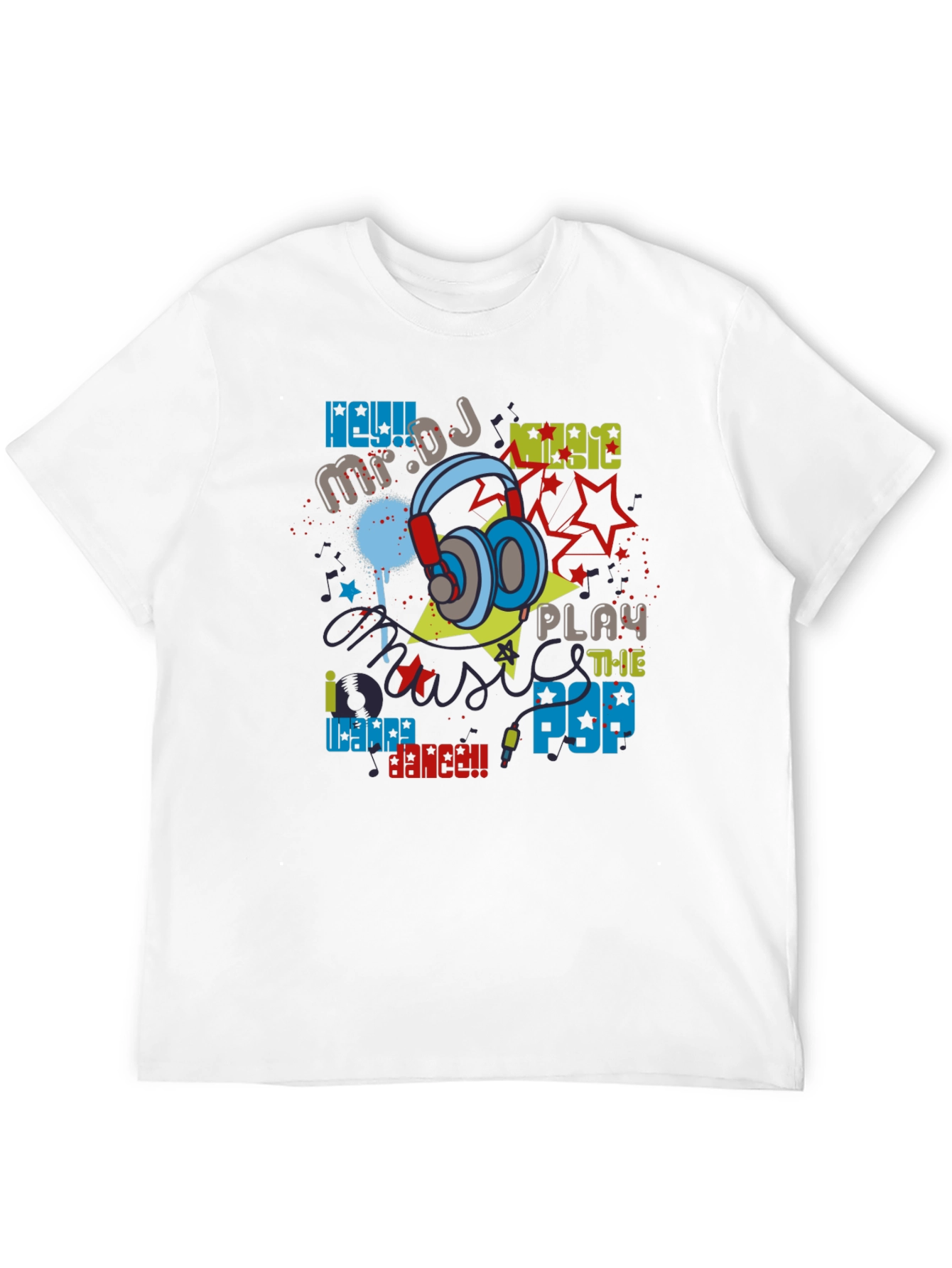DJ Music Graphic Print T-Shirt
