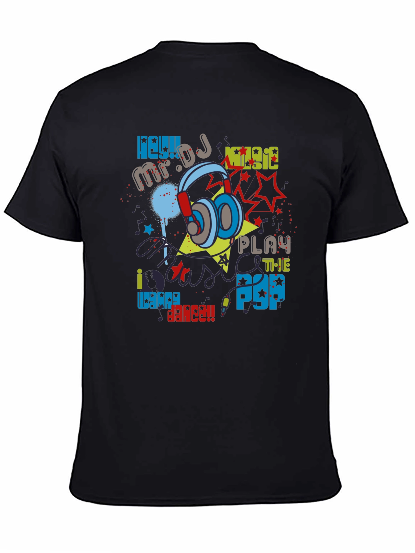 DJ Music Graphic Print T-Shirt