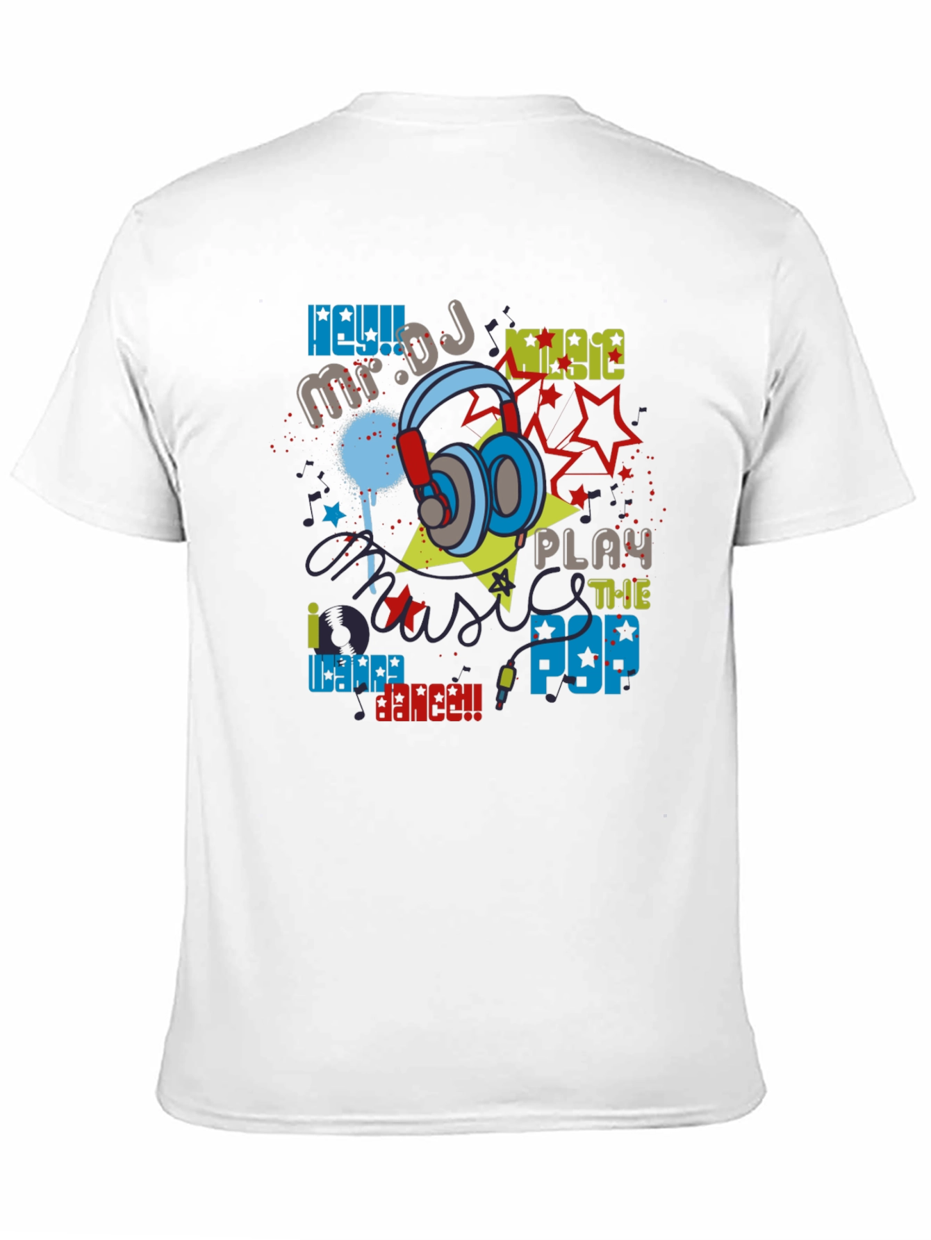 DJ Music Graphic Print T-Shirt