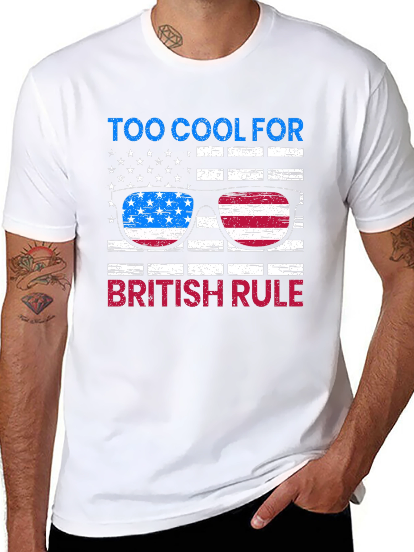 Too Cool for British Rule Graphic Tee