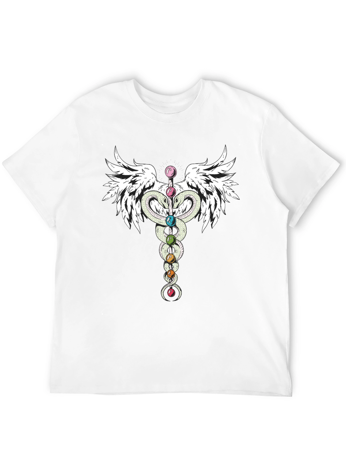 Chakra Caduceus Wings T-Shirt