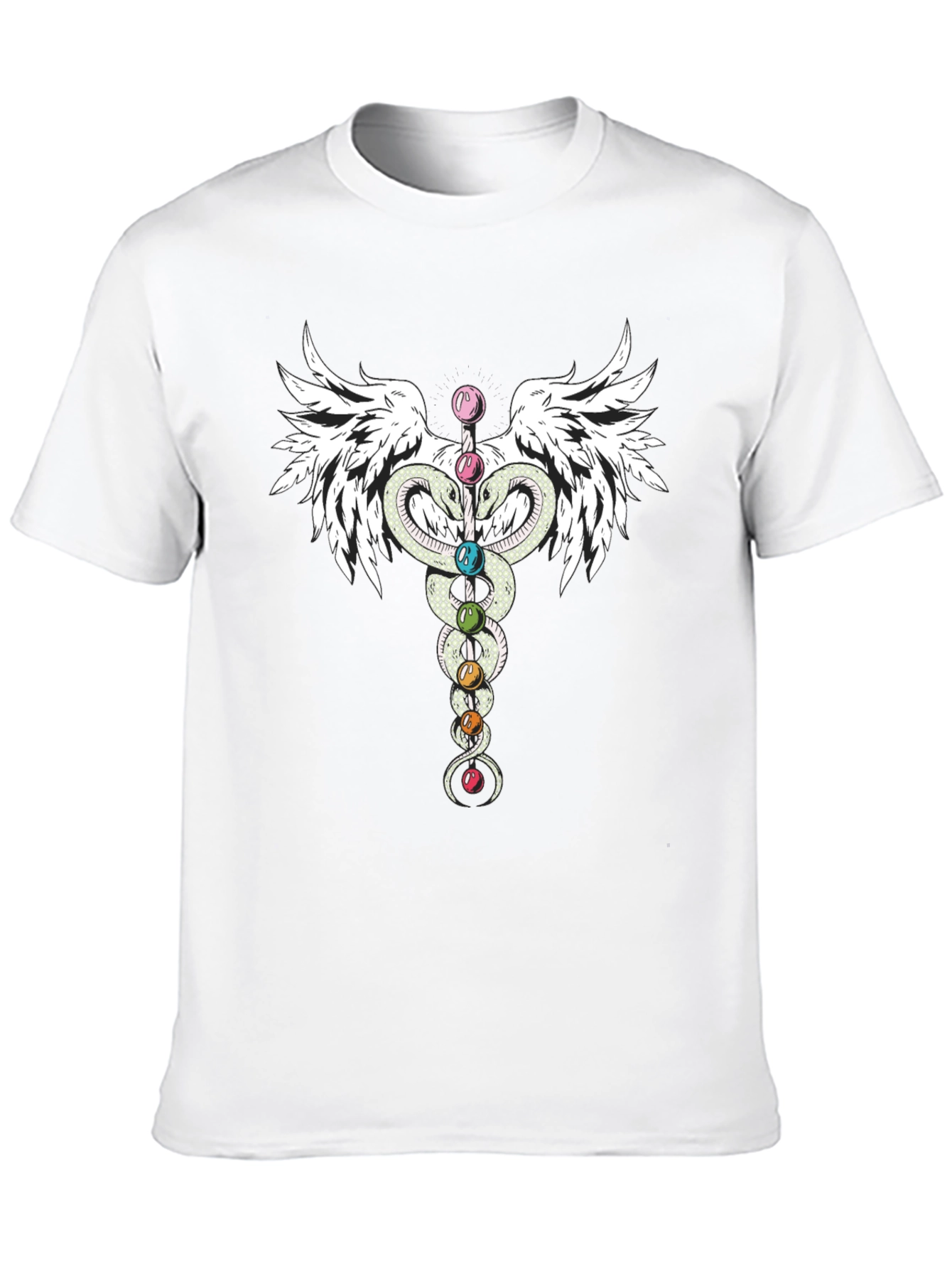 Chakra Caduceus Wings T-Shirt