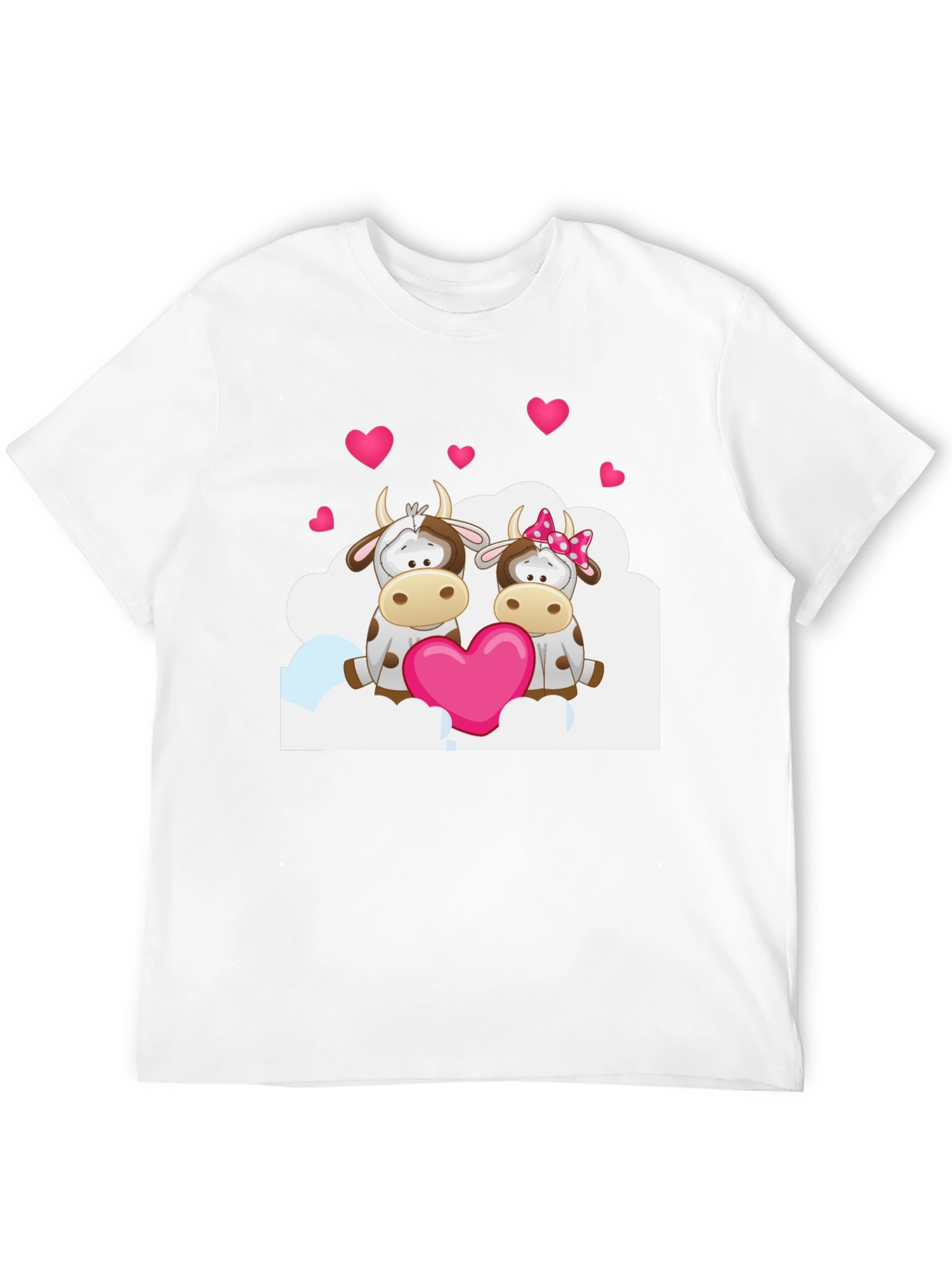 Cow Valentines Day Graphic T-Shirt