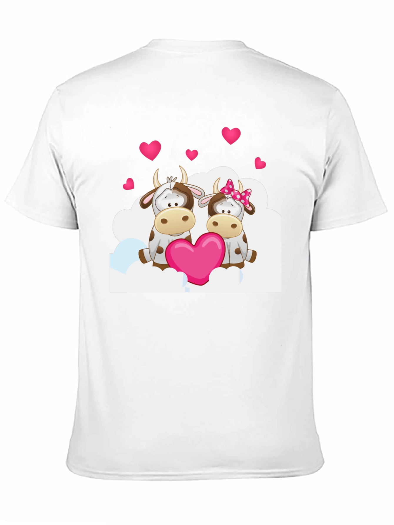 Cow Valentines Day Graphic T-Shirt